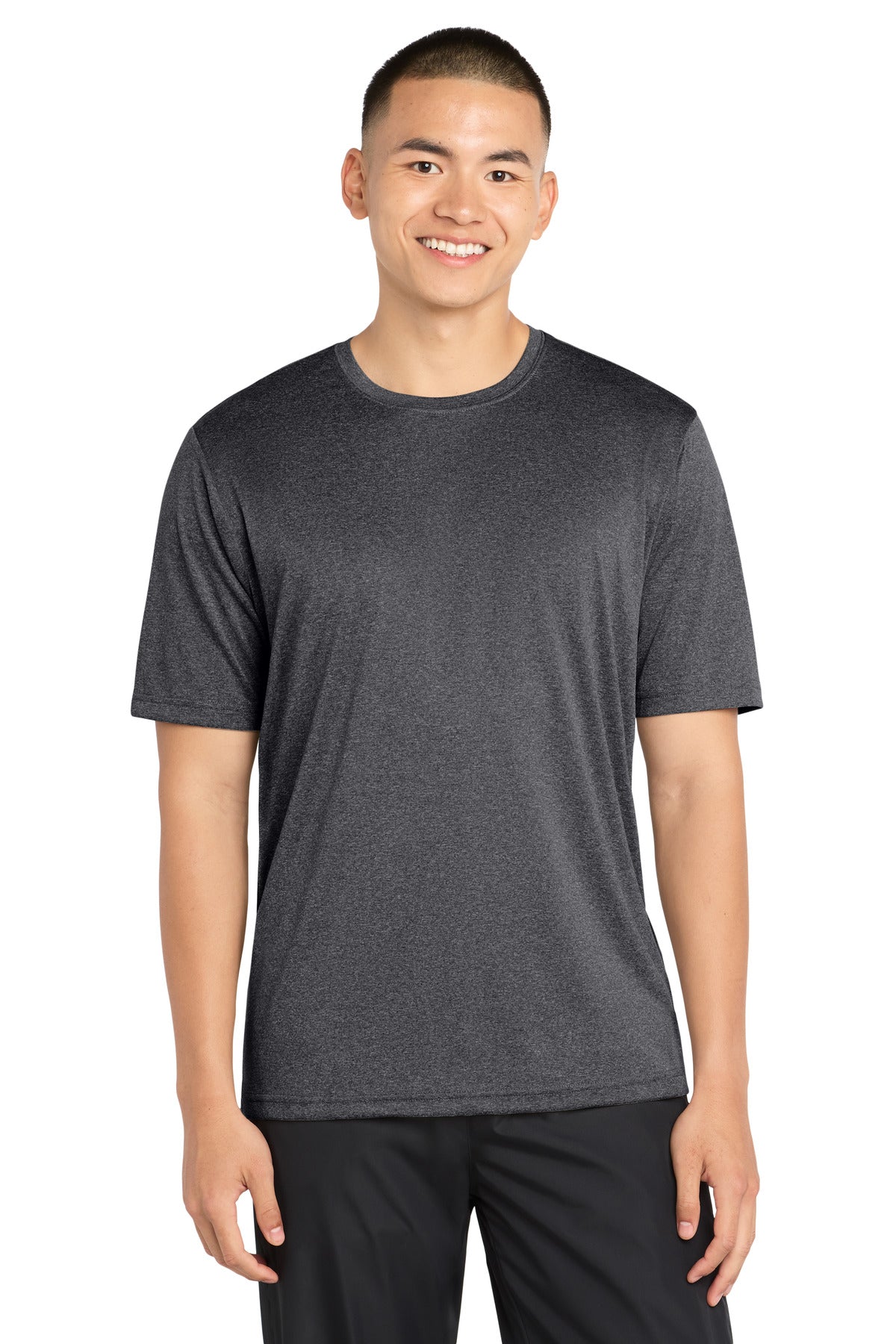 Custom Graphite Heather Tall Heather Contender Tee TST360, personalized by SanCanDo Swag in Argyle, TX