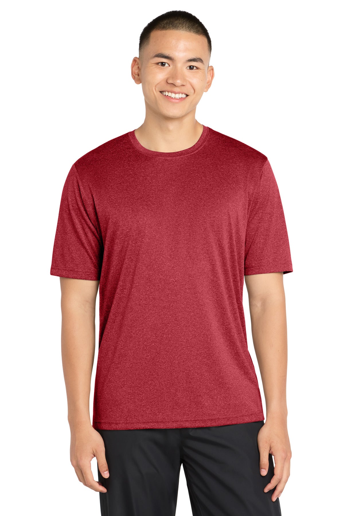 Custom Scarlet Heather Tall Heather Contender Tee TST360, personalized by SanCanDo Swag in Argyle, TX