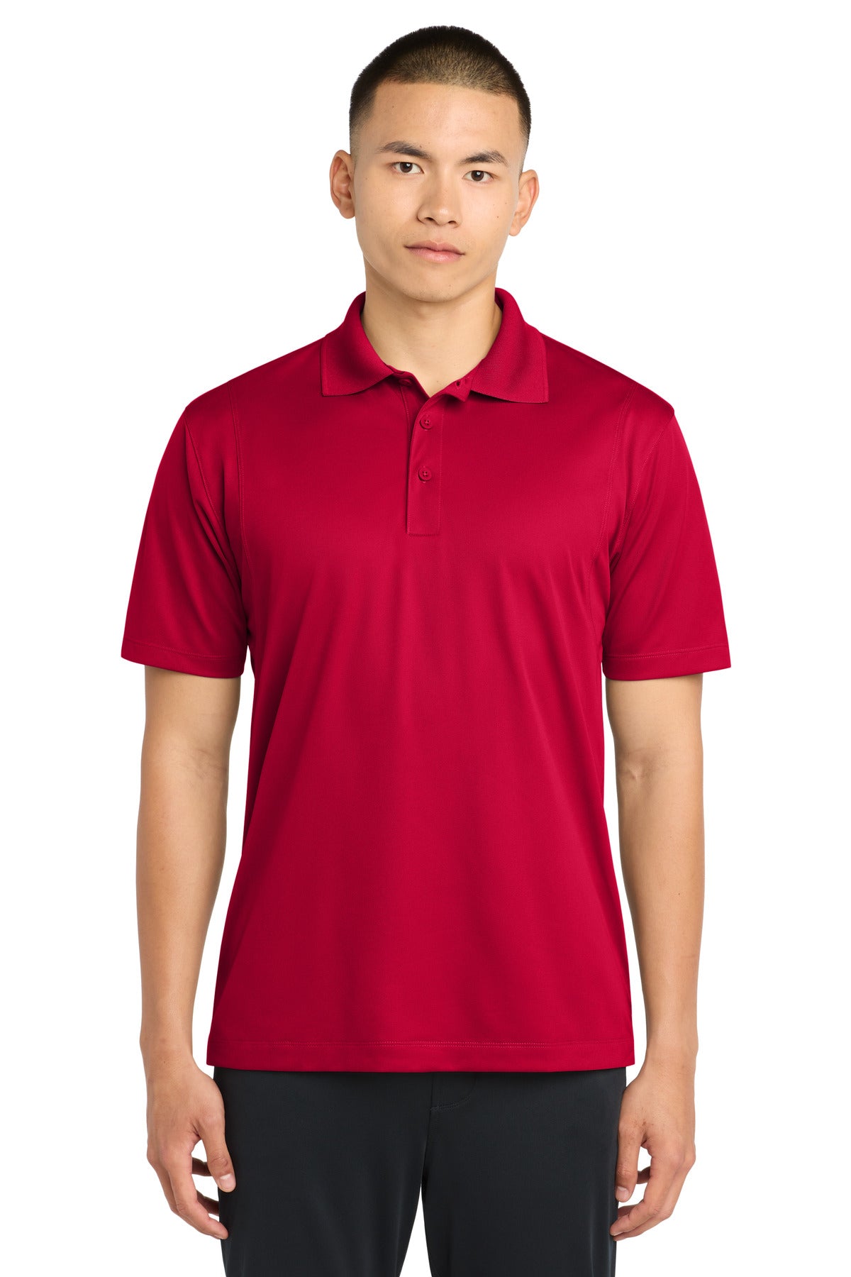 Custom Deep Red Tall Micropique Sport-Wick Polo TST650, personalized by SanCanDo Swag in Argyle, TX