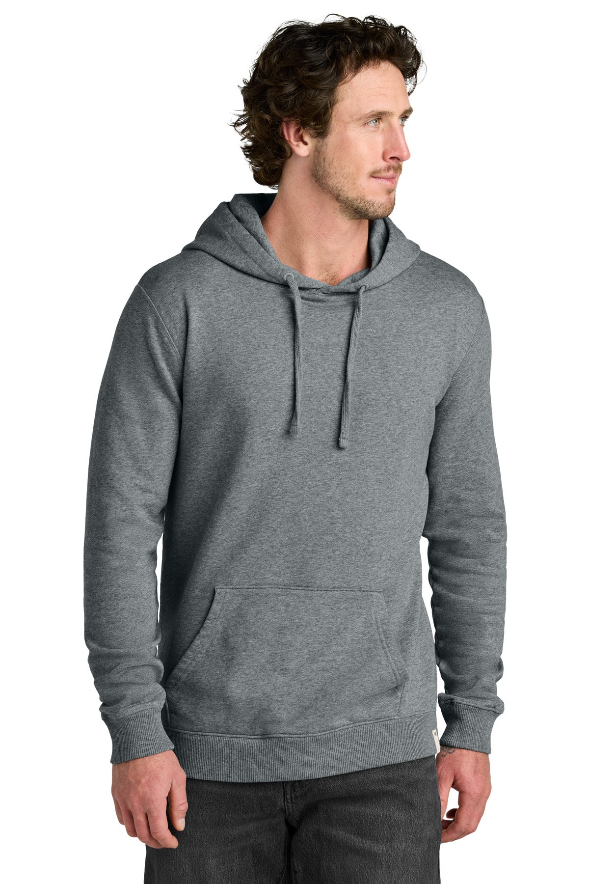Custom Grey Heather Cotton Fleece Classic Hoodie TTCM3914, personalized by SanCanDo Swag in Argyle, TX