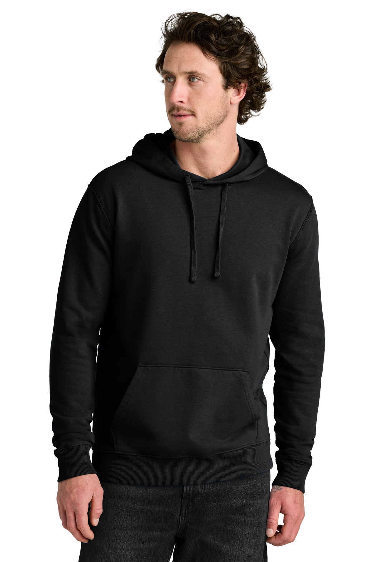 Custom Meteorite Black Cotton Fleece Classic Hoodie TTCM3914, personalized by SanCanDo Swag in Argyle, TX