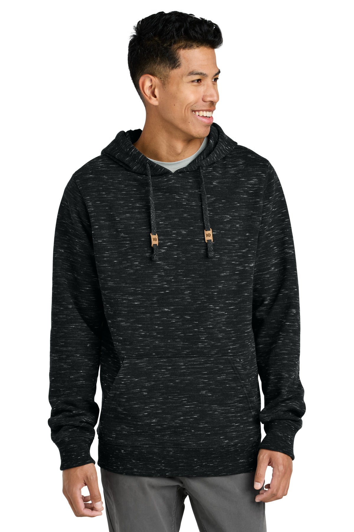 Custom Meteorite Black Space Dye Dye Fleece Classic Hoodie TTCM4413, personalized by SanCanDo Swag in Argyle, TX