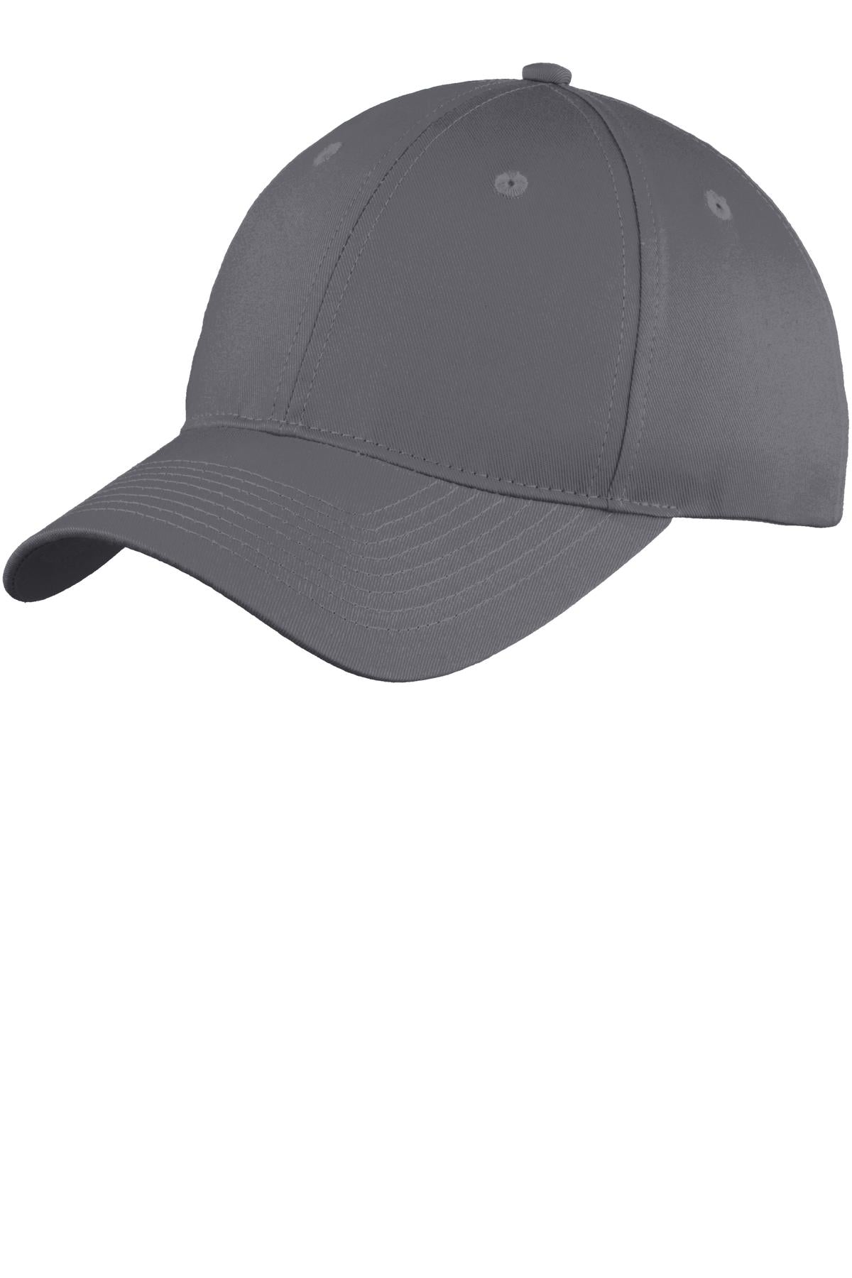 Custom Charcoal Youth Six-Panel Unstructured Twill Cap YC914, personalized by SanCanDo Swag in Argyle, TX