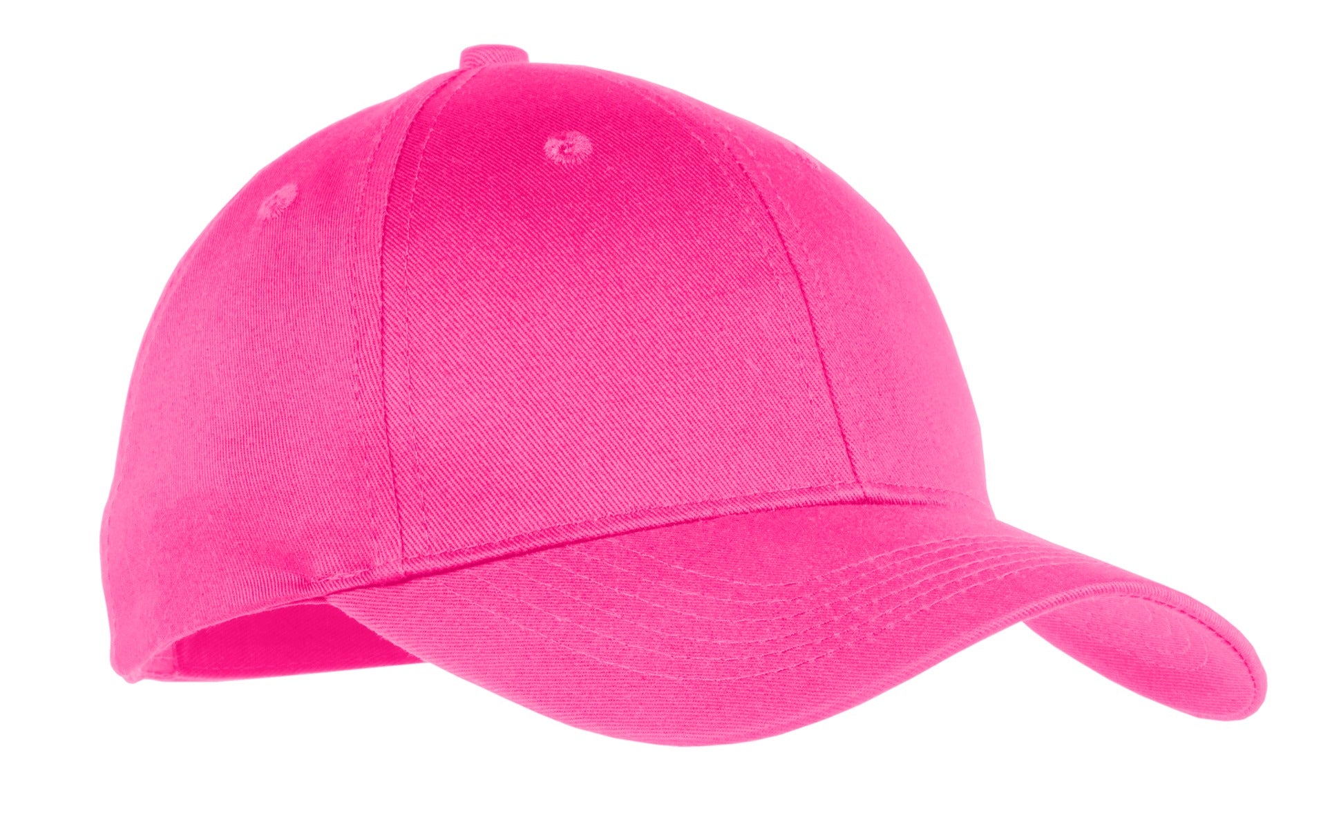 Custom Neon Pink Youth Six-Panel Twill Cap YCP80, personalized by SanCanDo Swag in Argyle, TX