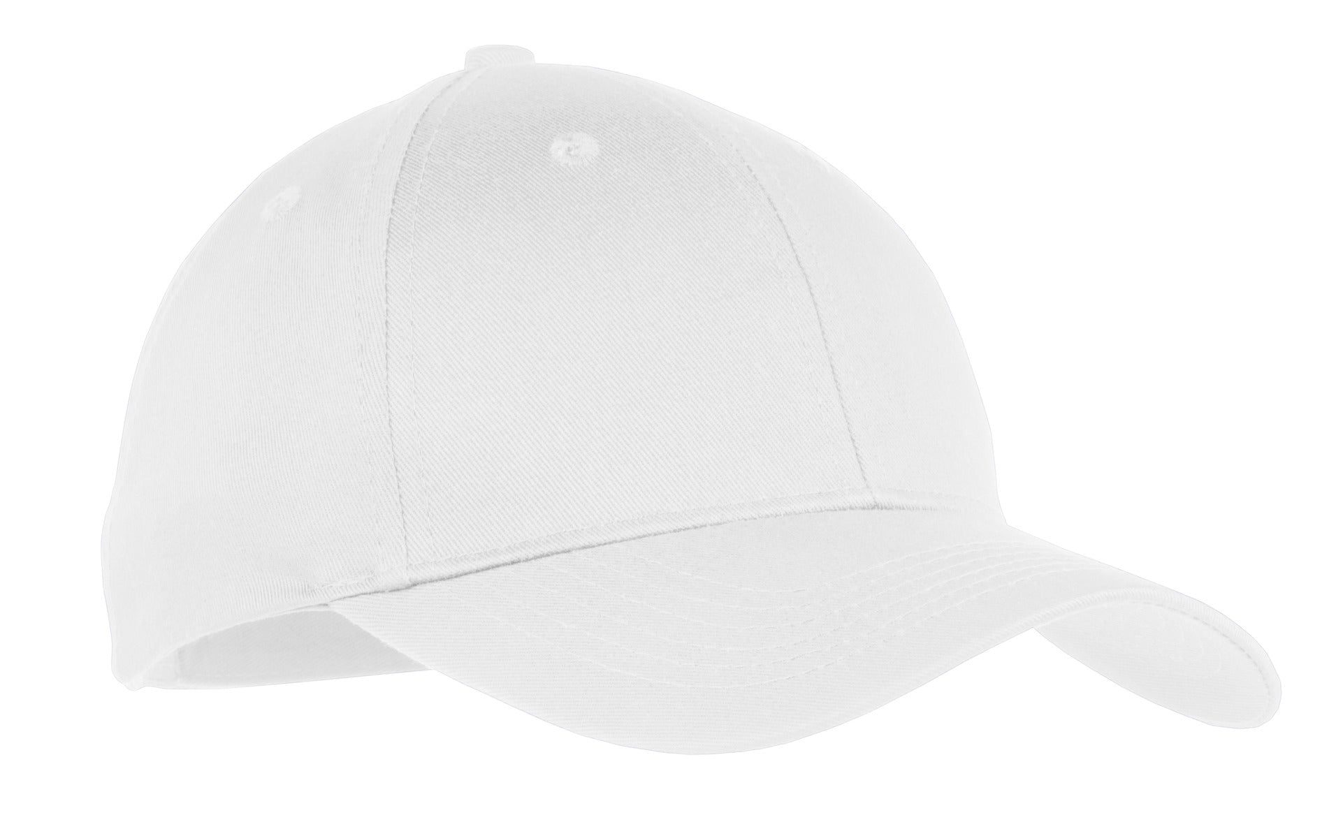 Custom White Youth Six-Panel Twill Cap YCP80, personalized by SanCanDo Swag in Argyle, TX