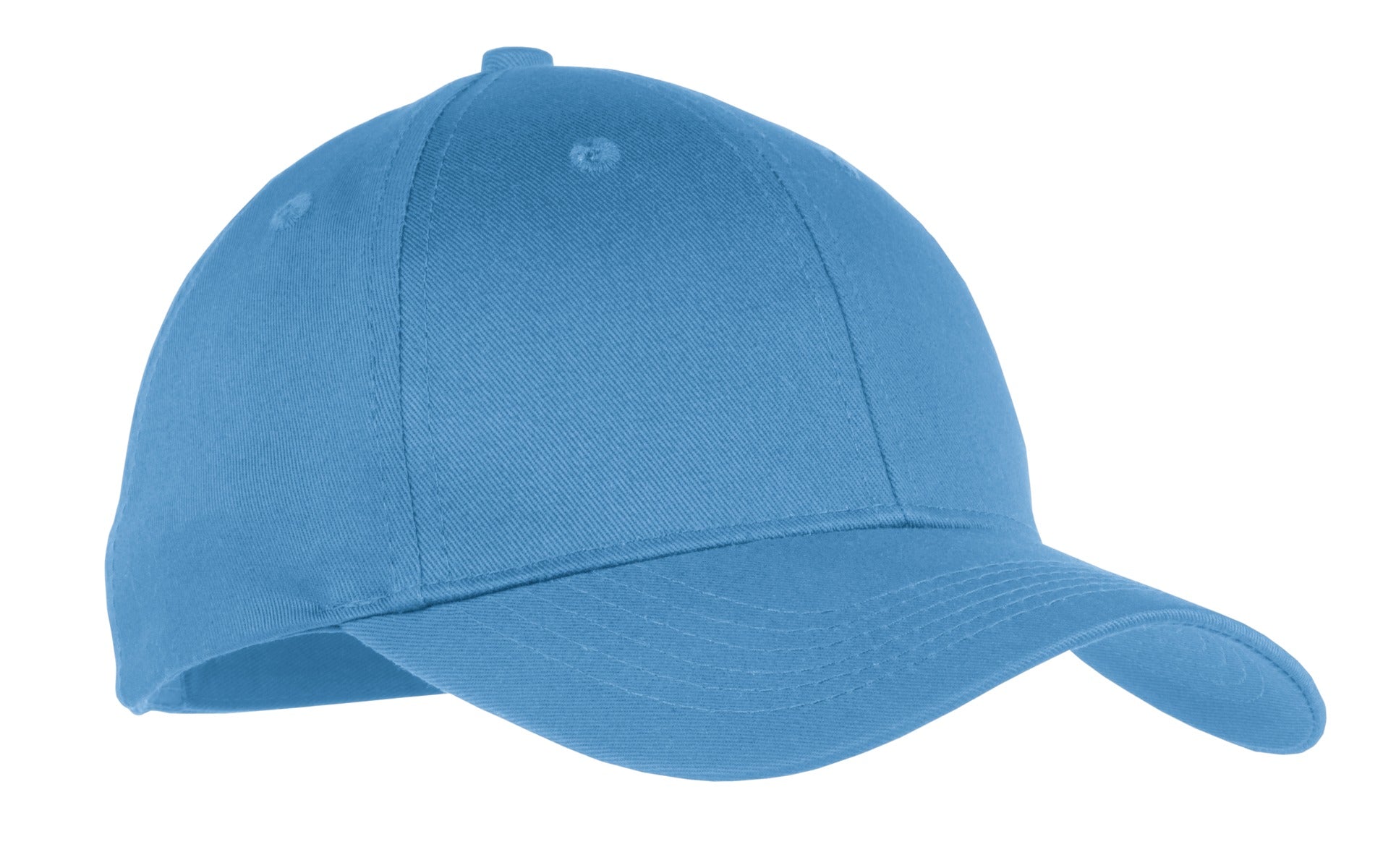 Custom Carolina Blue Youth Six-Panel Twill Cap YCP80, personalized by SanCanDo Swag in Argyle, TX