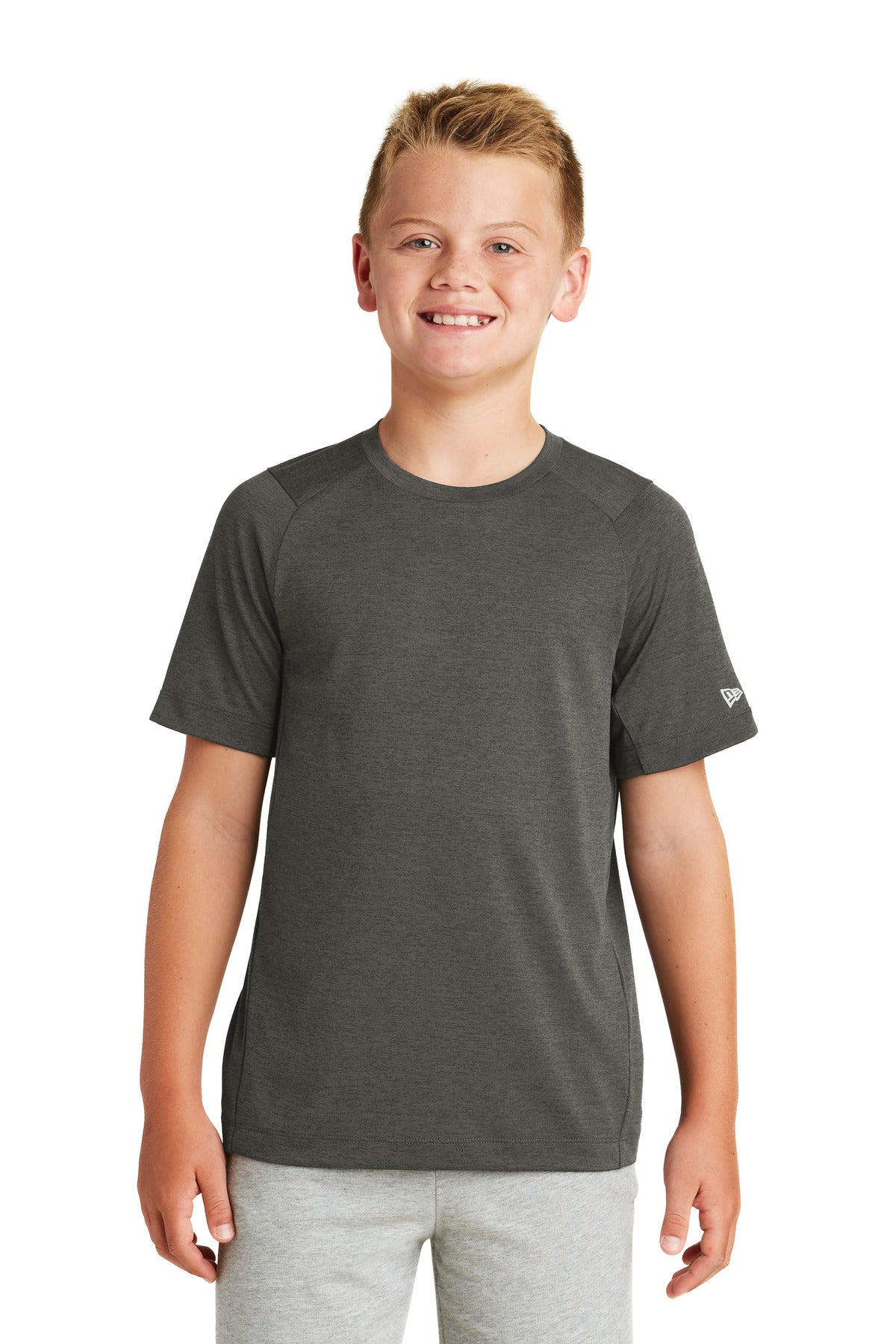 Custom Graphite Youth Series Performance Crew Tee YNEA200, personalized by SanCanDo Swag in Argyle, TX