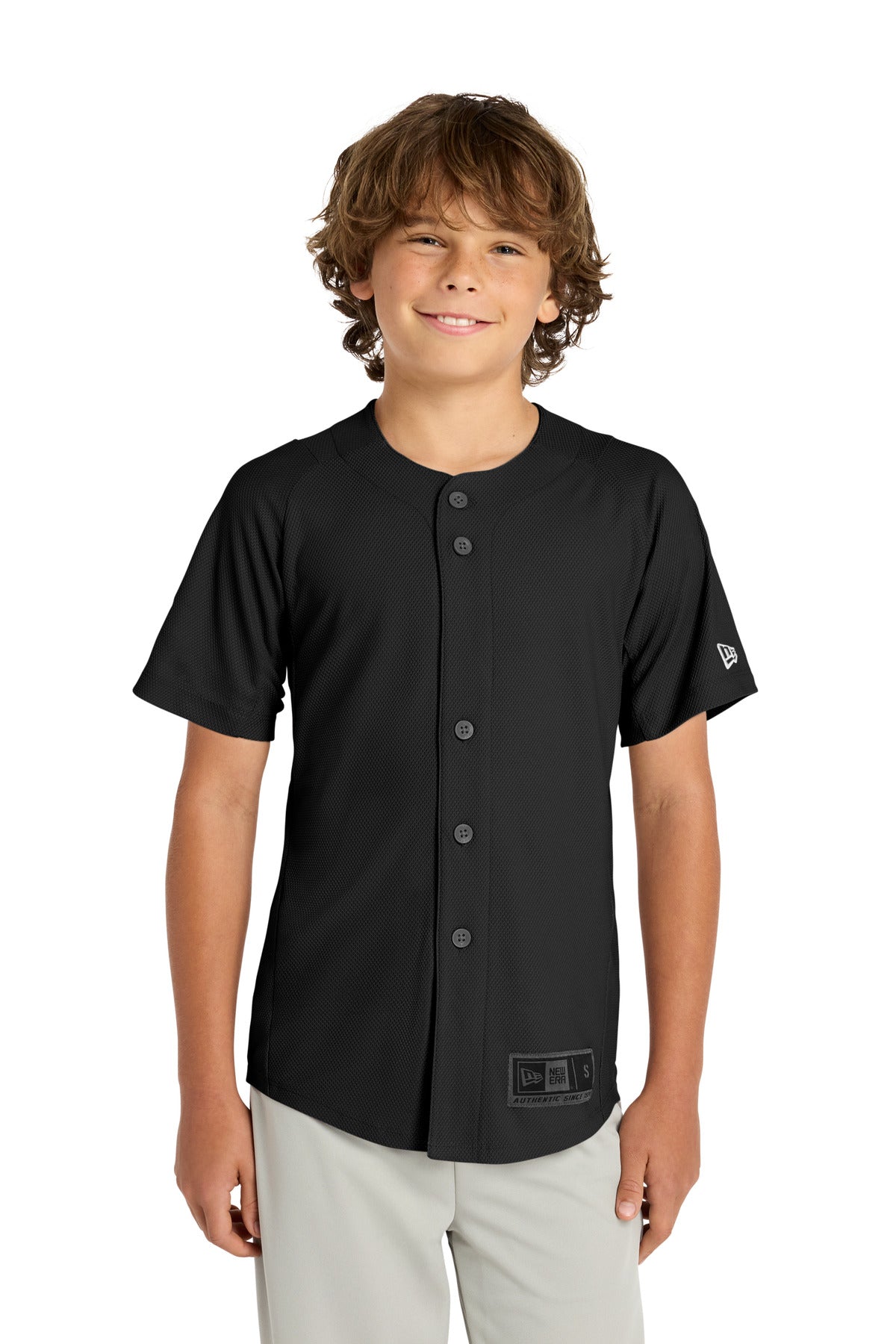 Custom Black Youth Diamond Era Full-Button Jersey YNEA220, personalized by SanCanDo Swag in Argyle, TX