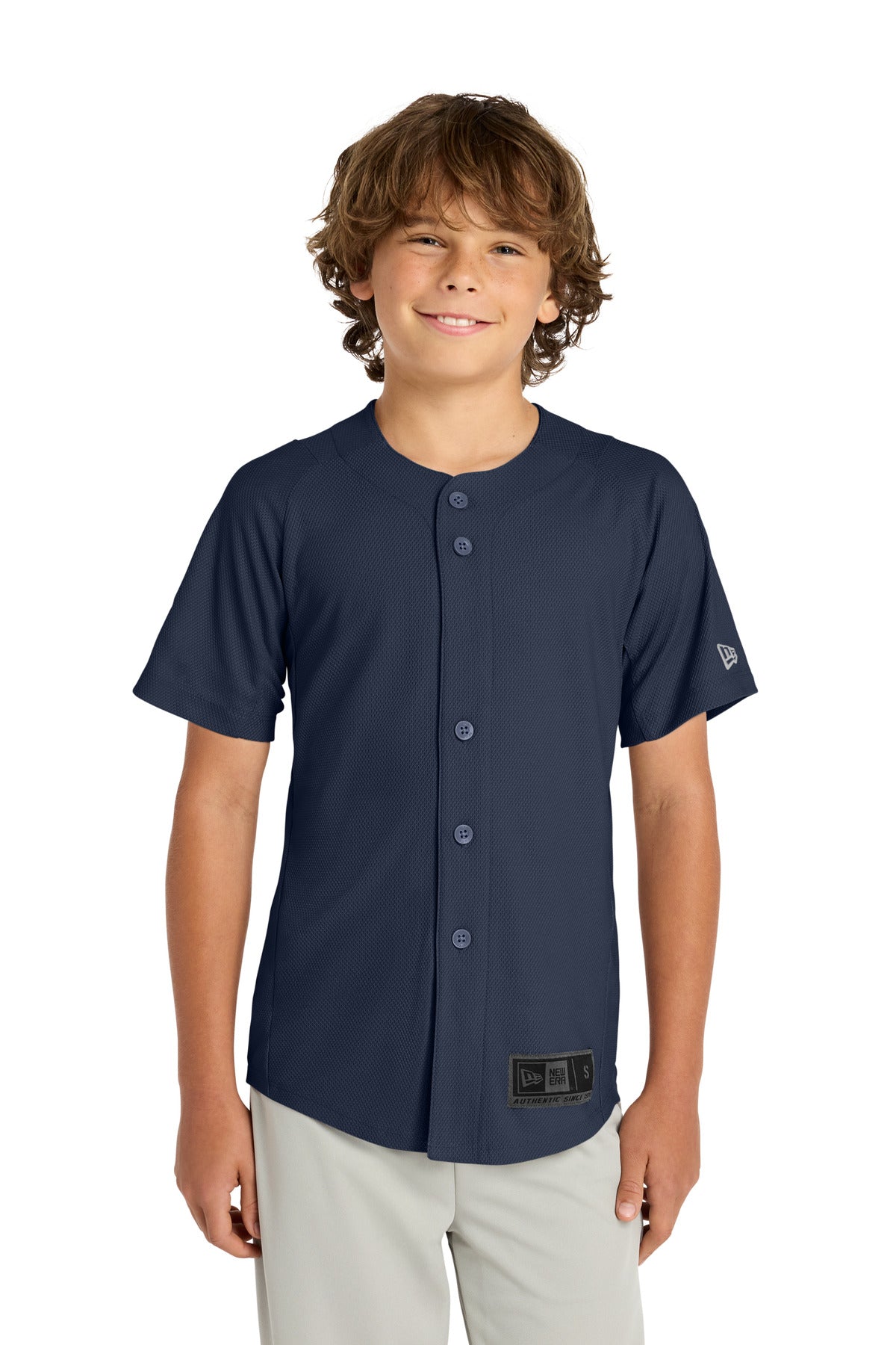 Custom True Navy Youth Diamond Era Full-Button Jersey YNEA220, personalized by SanCanDo Swag in Argyle, TX