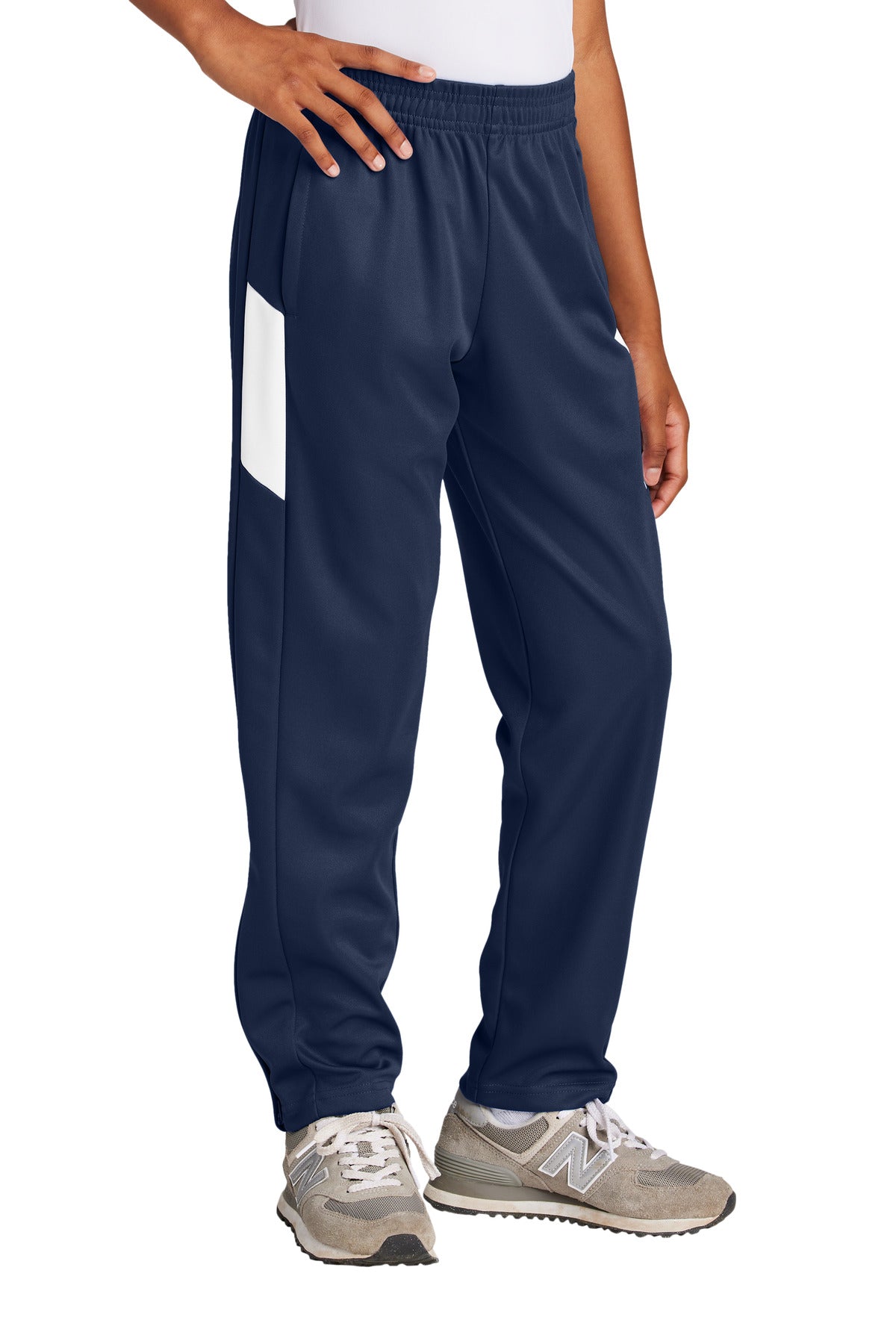 Custom True Navy/ White Youth Travel Pant YPST800, personalized by SanCanDo Swag in Argyle, TX