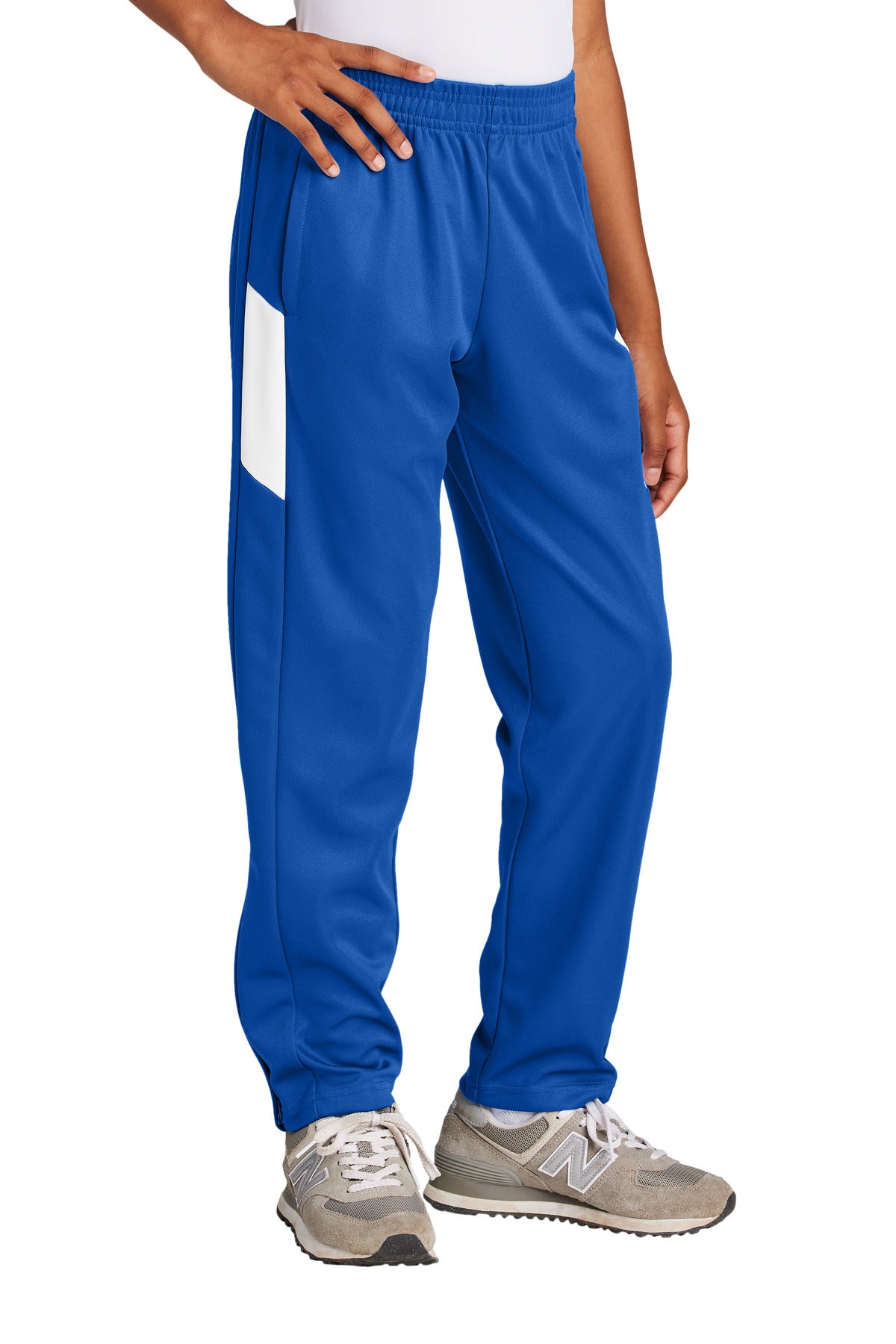 Custom True Royal/ White Youth Travel Pant YPST800, personalized by SanCanDo Swag in Argyle, TX