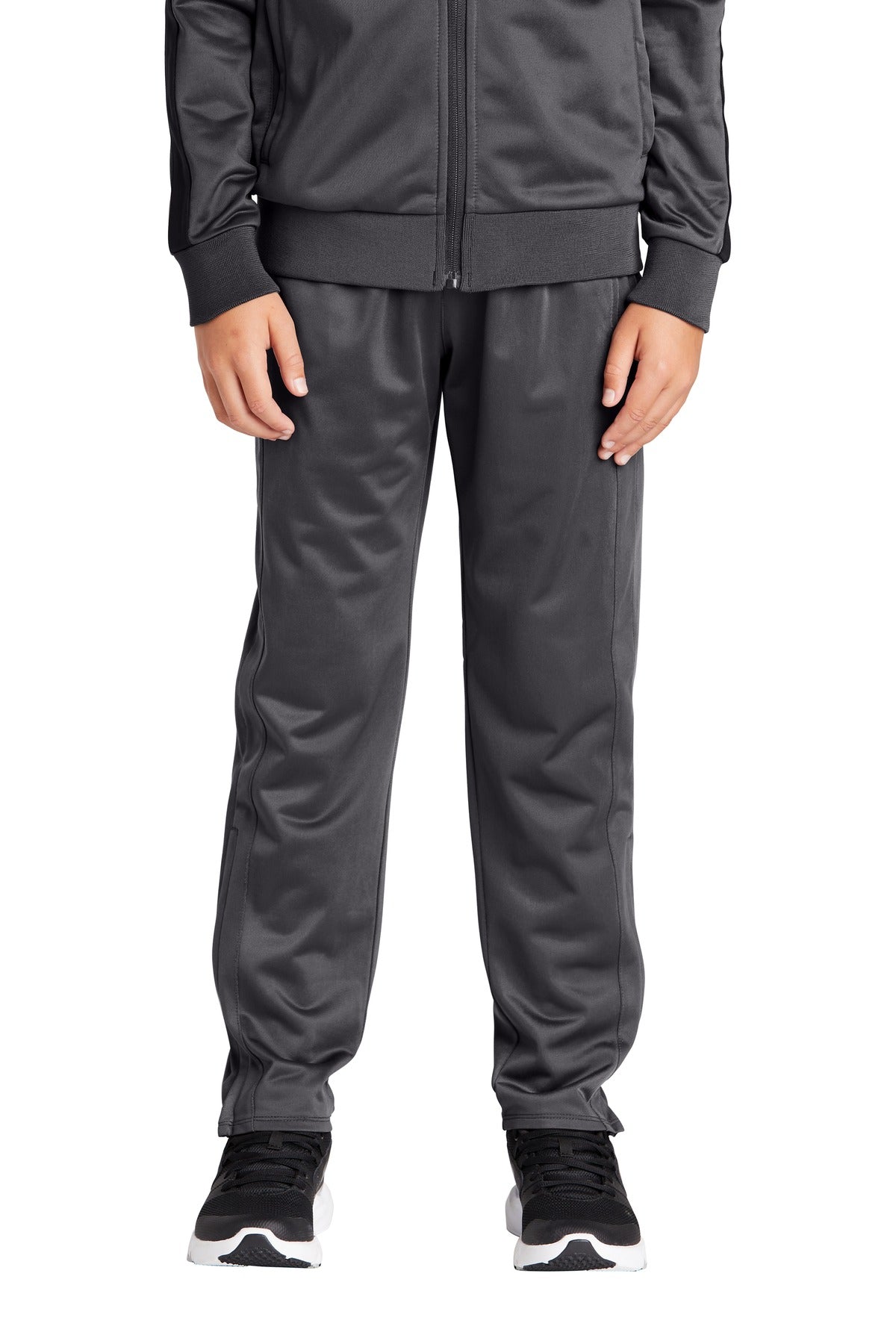 Custom Graphite Youth Tricot Track Jogger YPST95, personalized by SanCanDo Swag in Argyle, TX