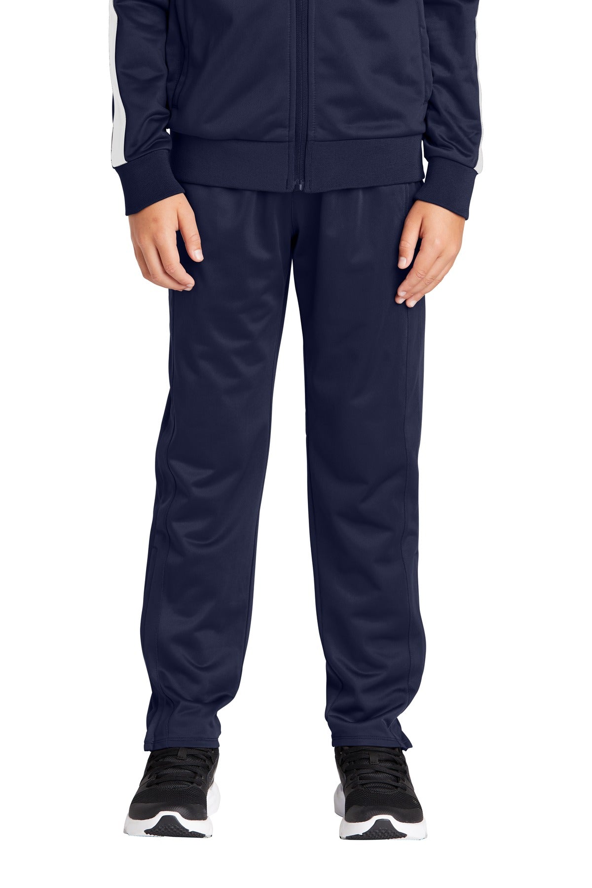 Custom True Navy Youth Tricot Track Jogger YPST95, personalized by SanCanDo Swag in Argyle, TX