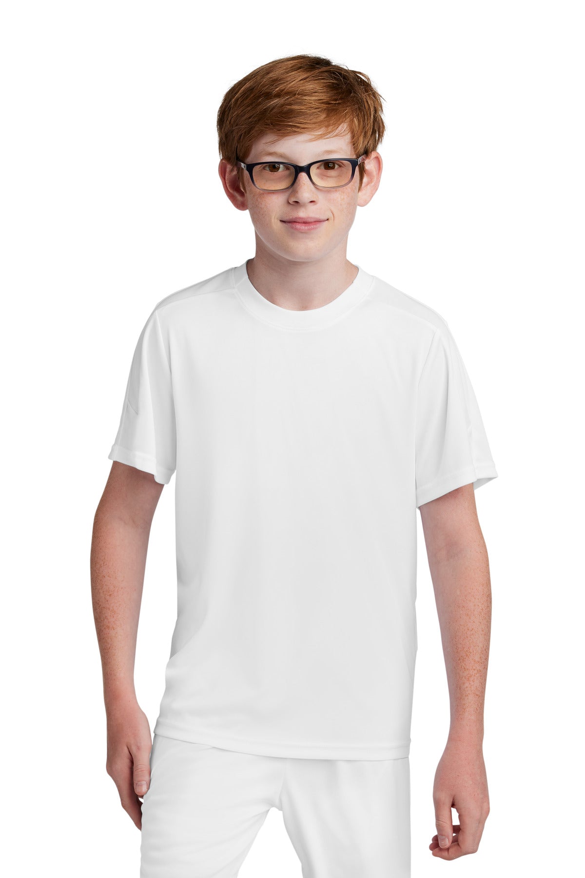 Custom White/ White Youth Competitor United Crew YST100, personalized by SanCanDo Swag in Argyle, TX
