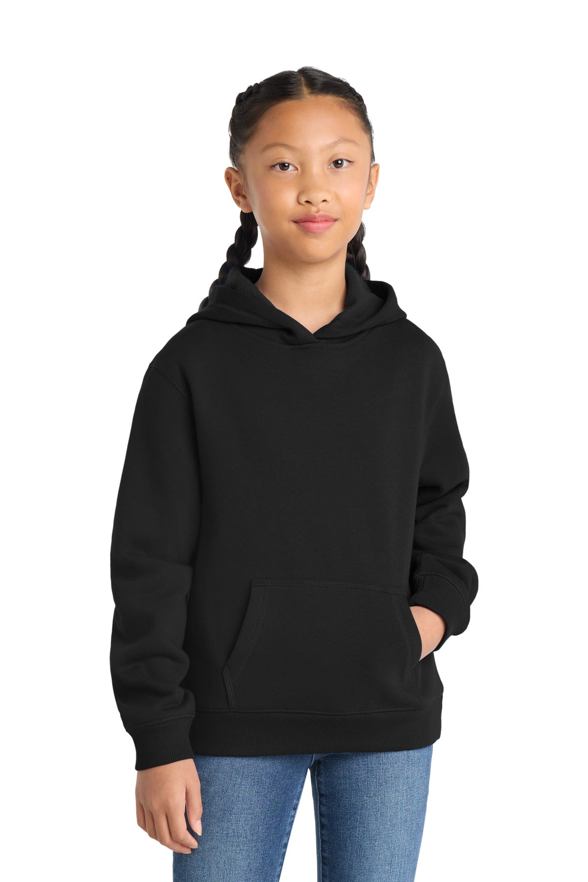 Custom Black Youth Hoodie YST254, personalized by SanCanDo Swag in Argyle, TX