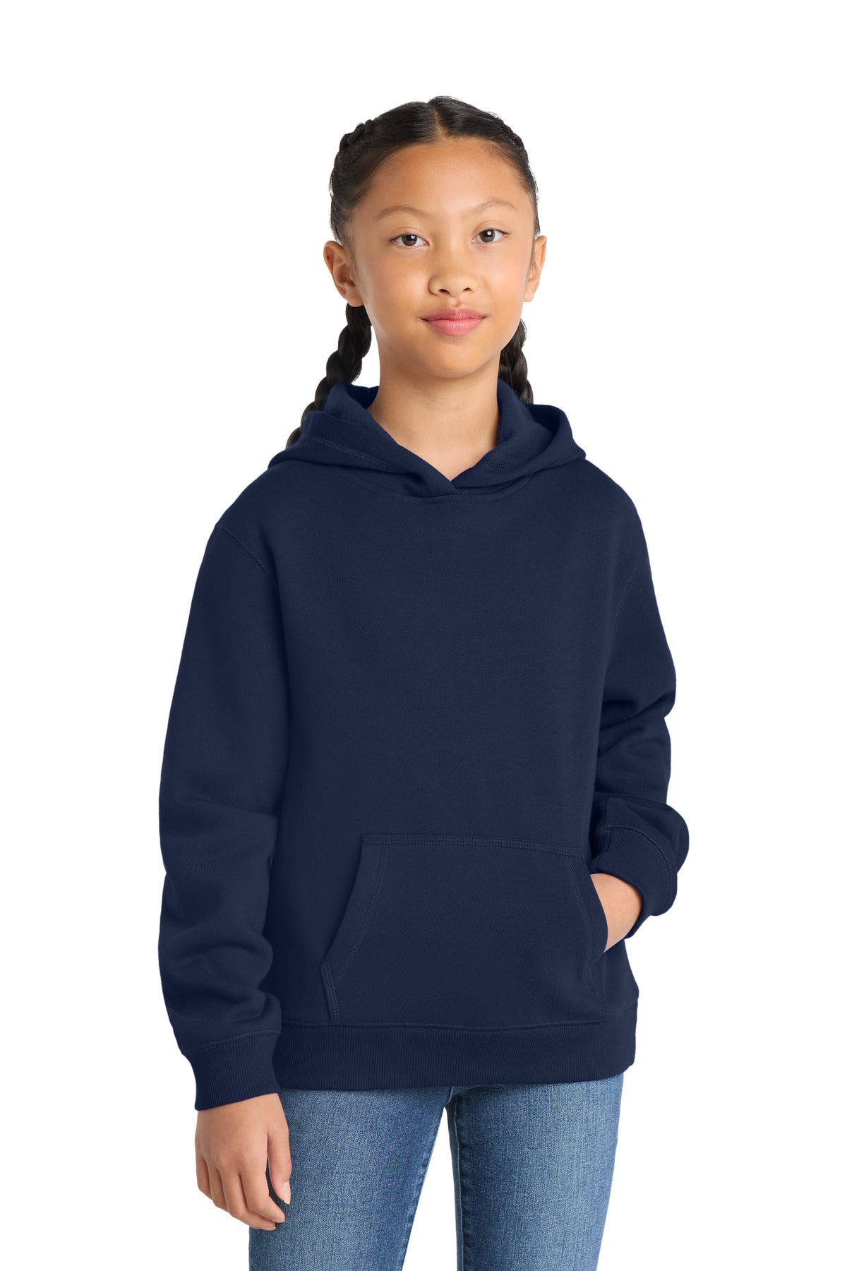 Custom True Navy Youth Hoodie YST254, personalized by SanCanDo Swag in Argyle, TX