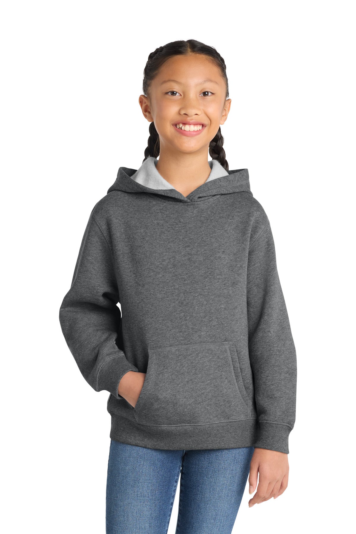 Custom Vintage Heather Youth Hoodie YST254, personalized by SanCanDo Swag in Argyle, TX