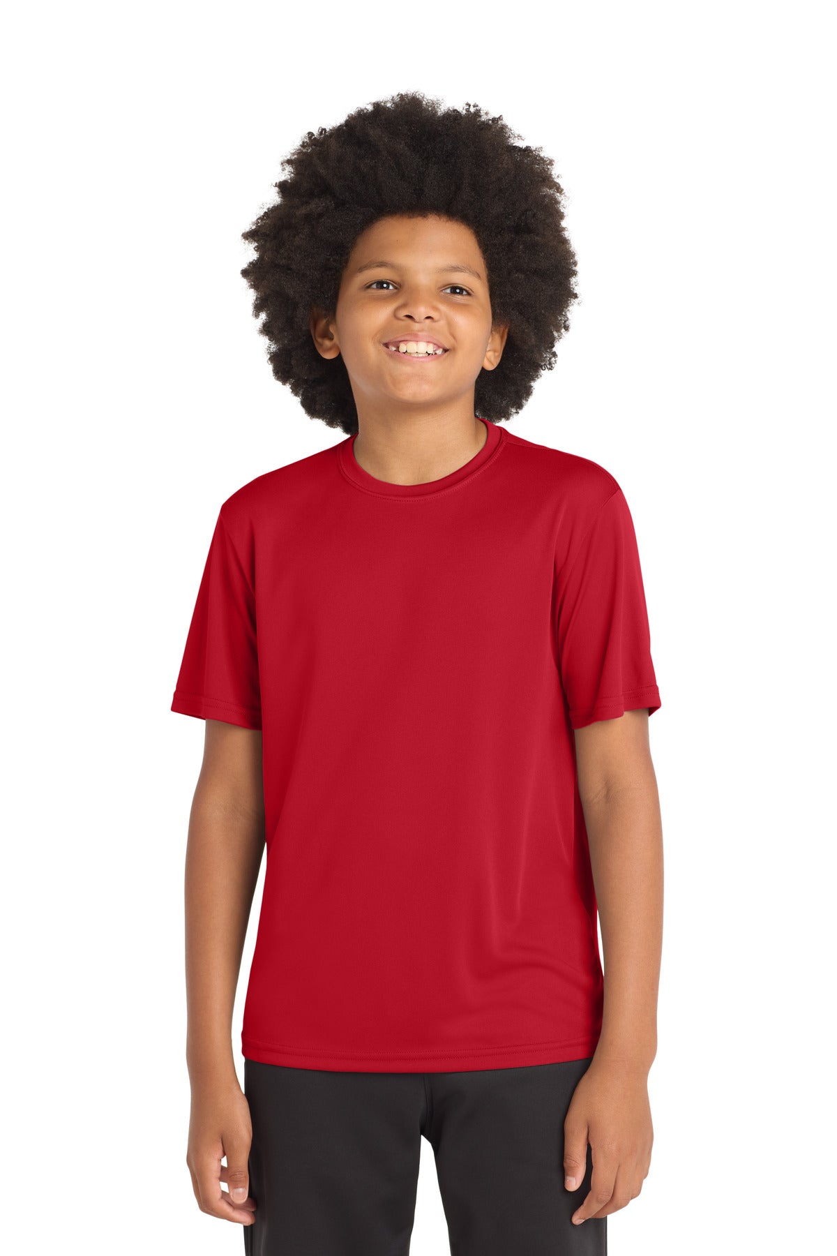 Custom True Red Youth Competitor Tee YST350, personalized by SanCanDo Swag in Argyle, TX