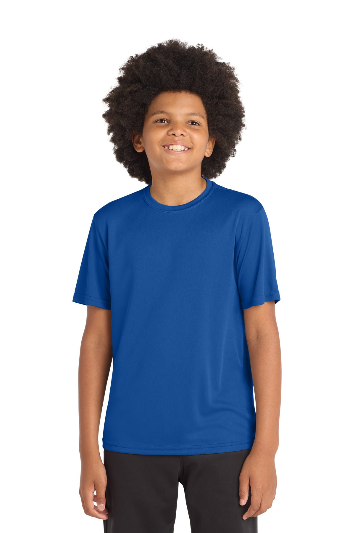 Custom True Royal Youth Competitor Tee YST350, personalized by SanCanDo Swag in Argyle, TX