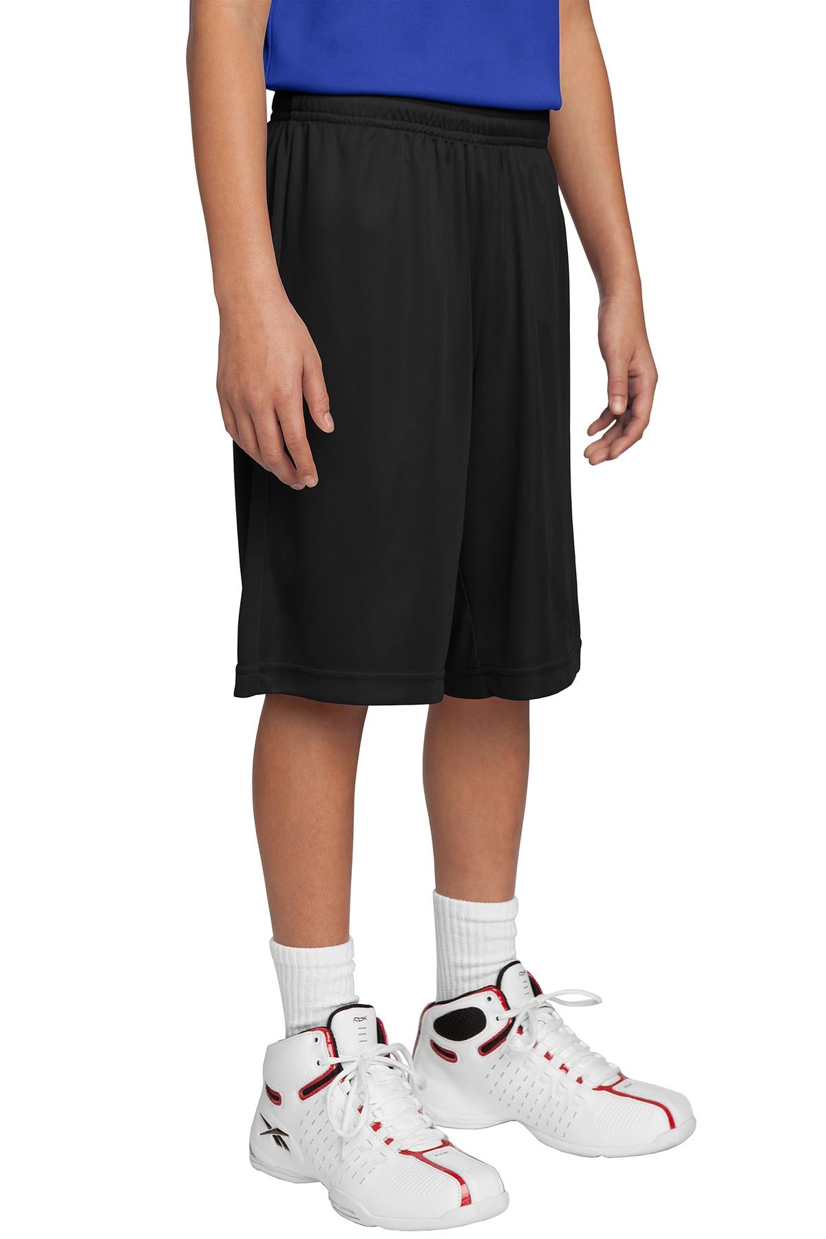 Custom Black Youth PosiCharge Competitor Short YST355, personalized by SanCanDo Swag in Argyle, TX