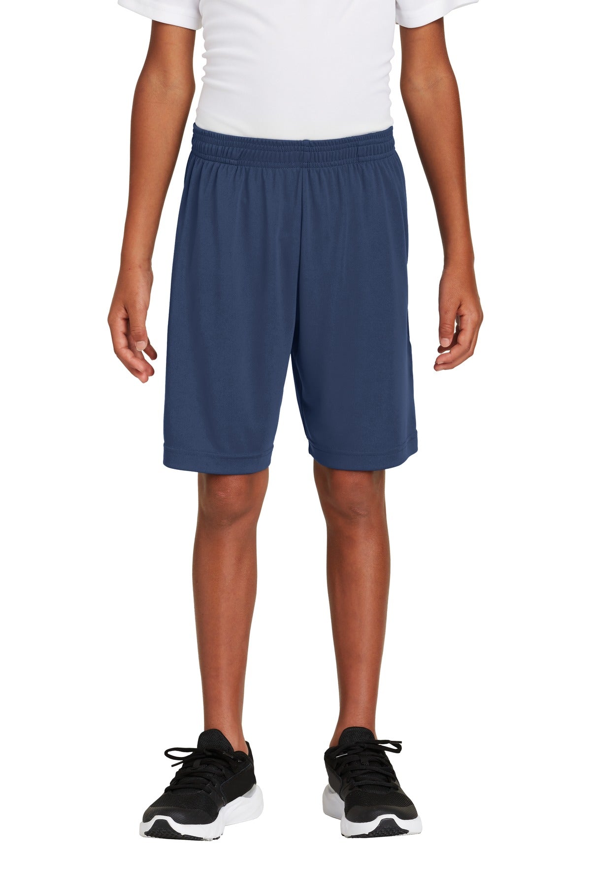 Custom True Navy PosiCharge Competitor Pocketed Short YST355P, personalized by SanCanDo Swag in Argyle, TX