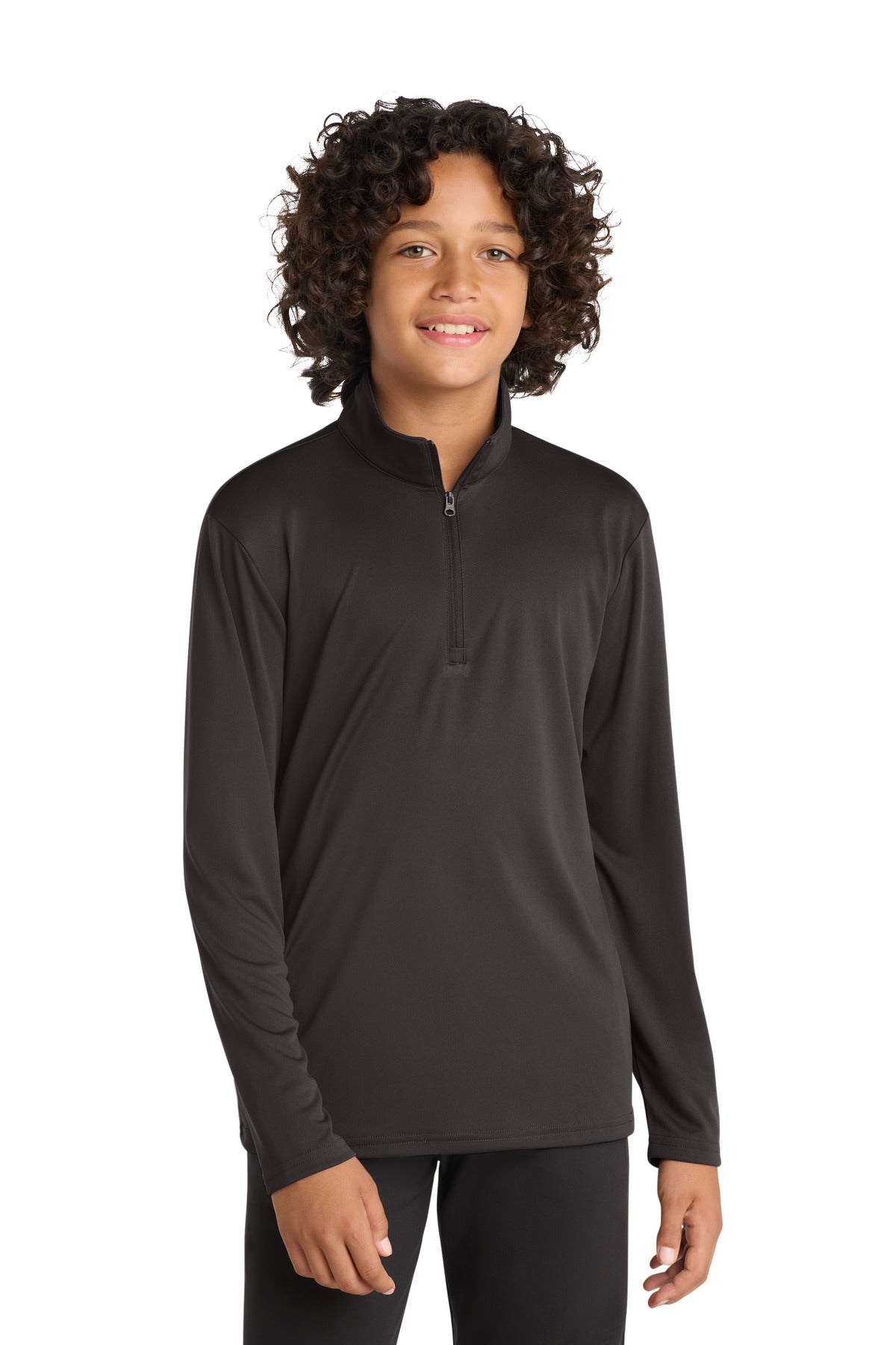 Custom Iron Grey PosiCharge Competitor 1/4-Zip Pullover YST357, personalized by SanCanDo Swag in Argyle, TX