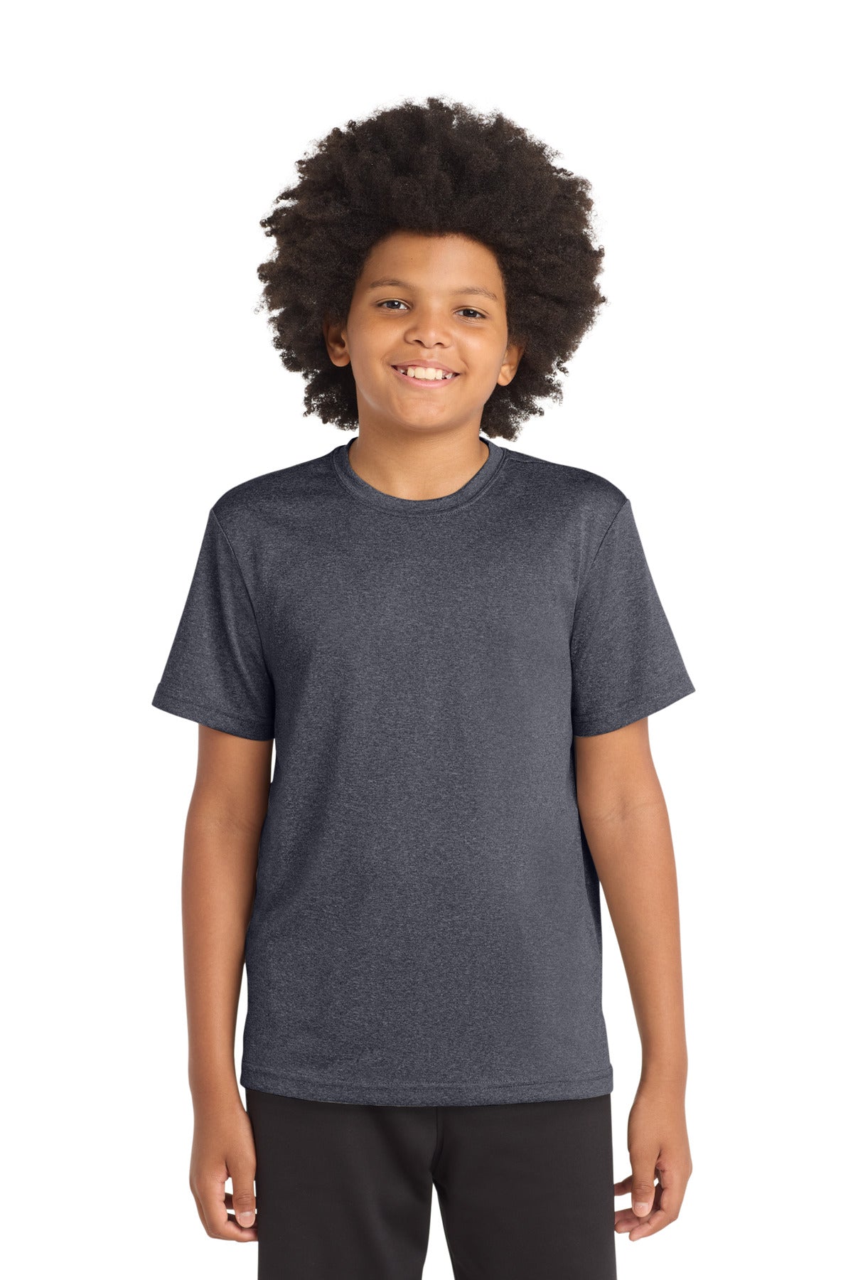 Custom Graphite Heather Youth Heather Contender Tee YST360, personalized by SanCanDo Swag in Argyle, TX