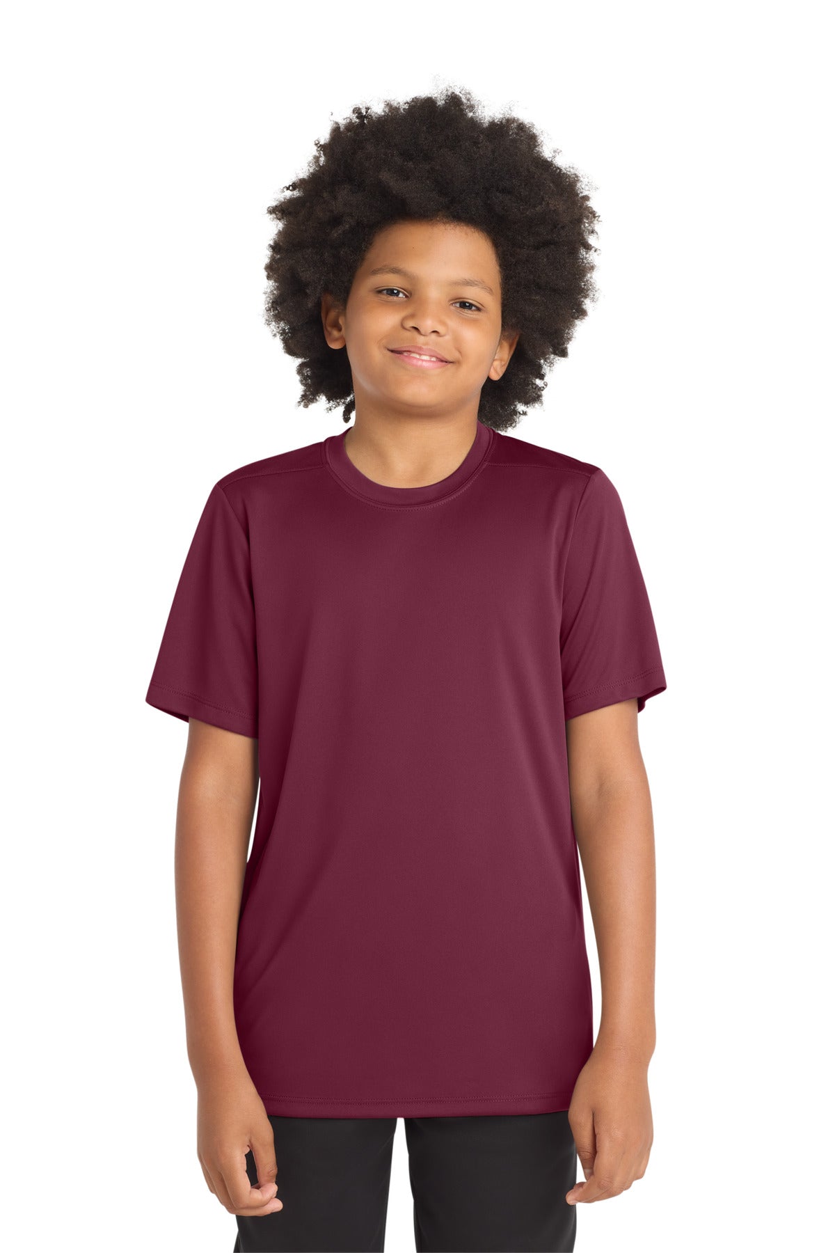 Custom Cardinal Youth Posi-UV Pro Tee YST420, personalized by SanCanDo Swag in Argyle, TX