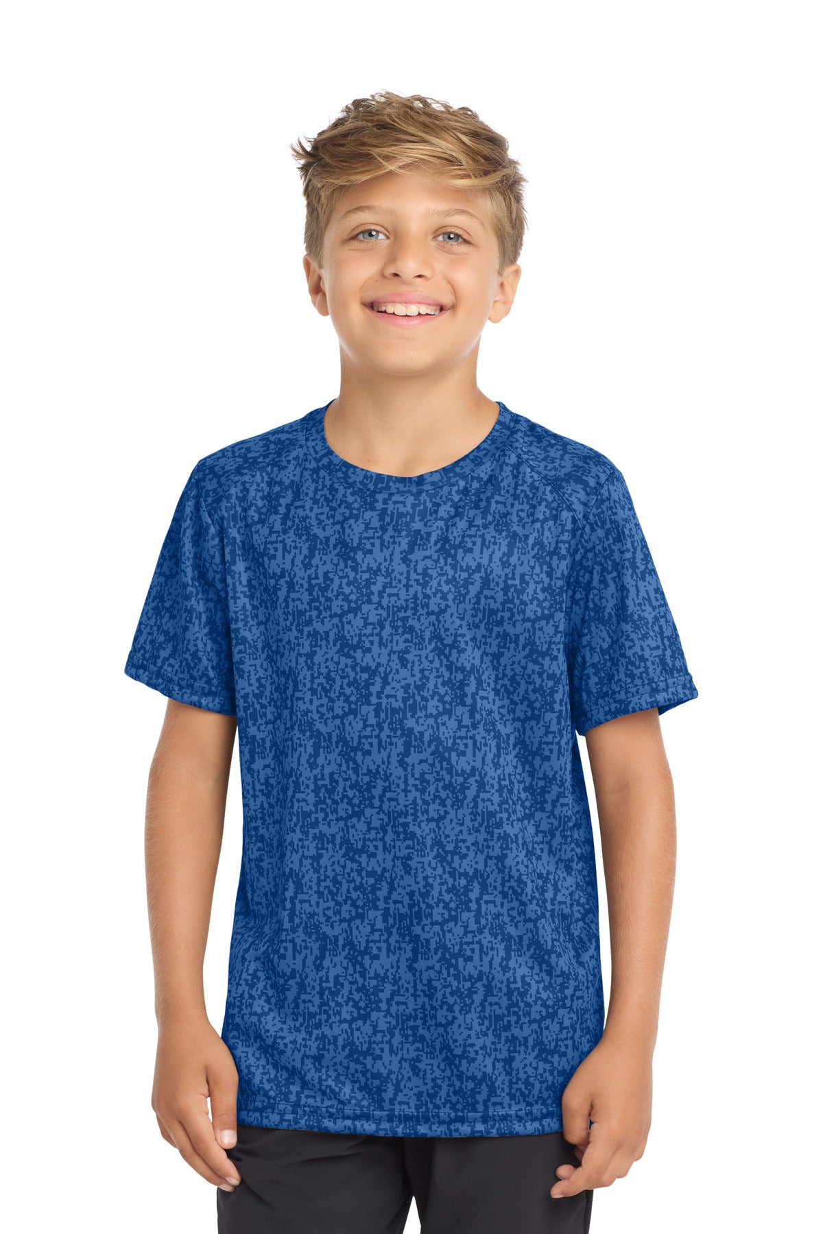 Custom True Royal Youth Digi Camo Tee YST460, personalized by SanCanDo Swag in Argyle, TX