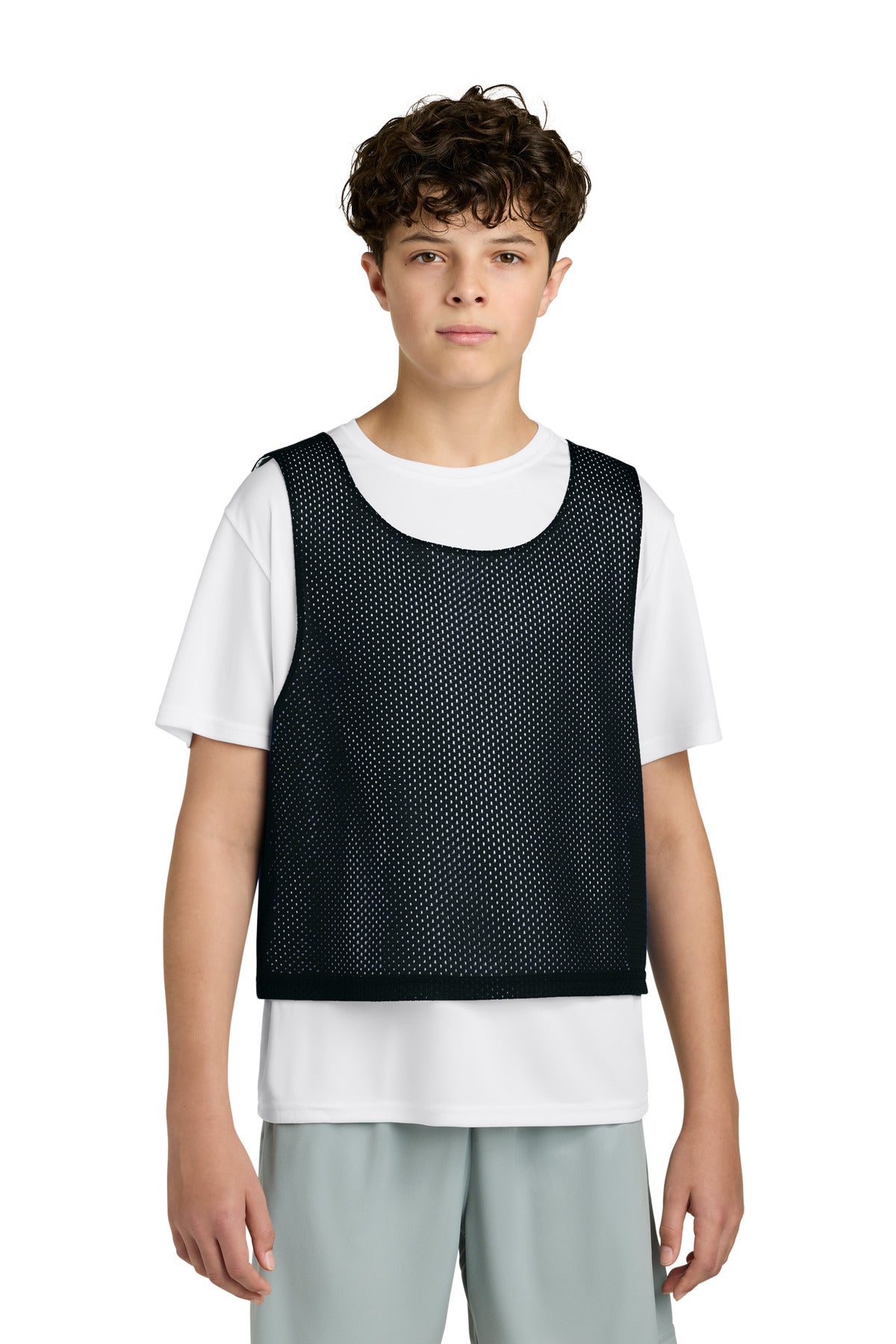 Custom Black/ White Youth Lacrosse Reversible Pinnie YST512, personalized by SanCanDo Swag in Argyle, TX