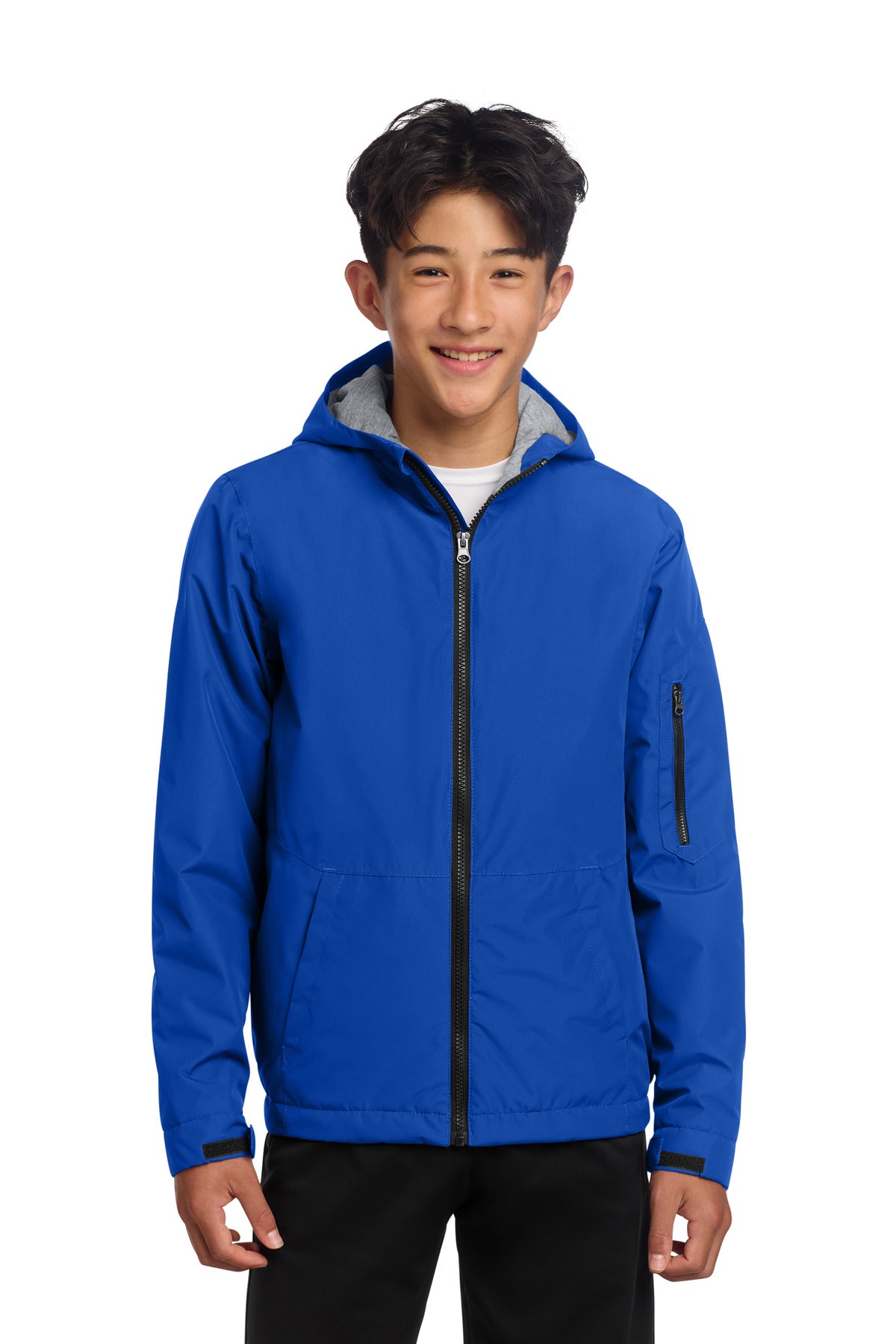 Custom True Royal Youth Waterproof Insulated Jacket YST56, personalized by SanCanDo Swag in Argyle, TX