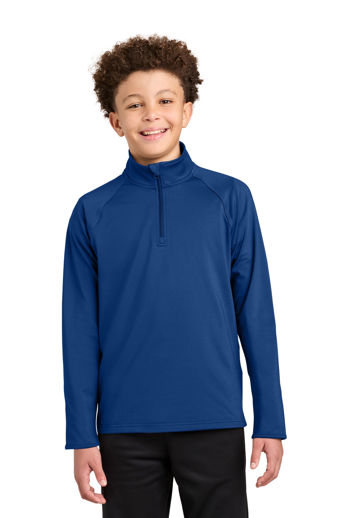 Custom True Royal Sport-Wick Stretch 1/4-Zip Pullover YST850, personalized by SanCanDo Swag in Argyle, TX