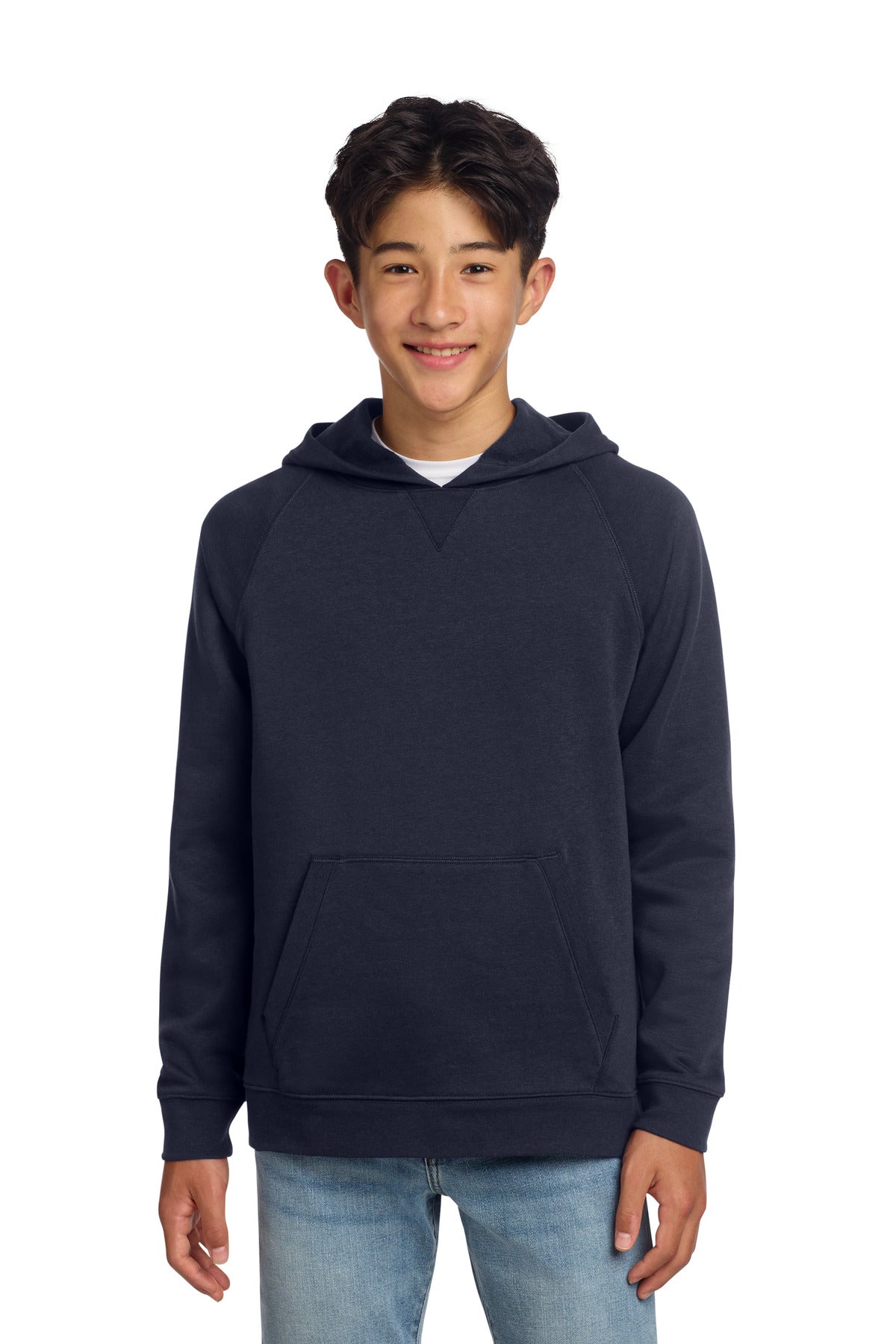 Custom True Navy Youth Drive Fleece Pullover Hoodie YSTF200, personalized by SanCanDo Swag in Argyle, TX