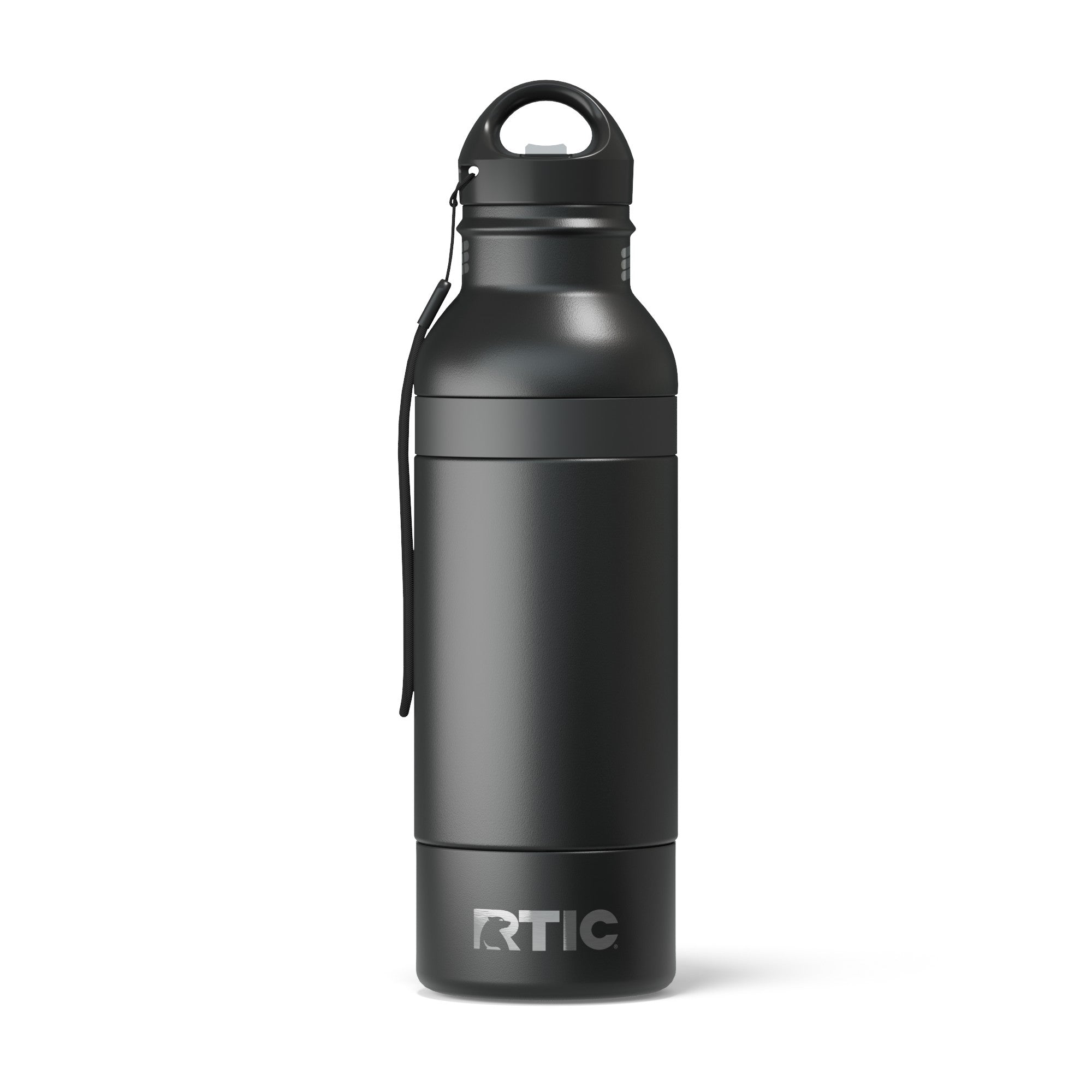 Custom Black RTIC All-in-One Bottle Chiller, personalized by SanCanDo Swag in Argyle, TX