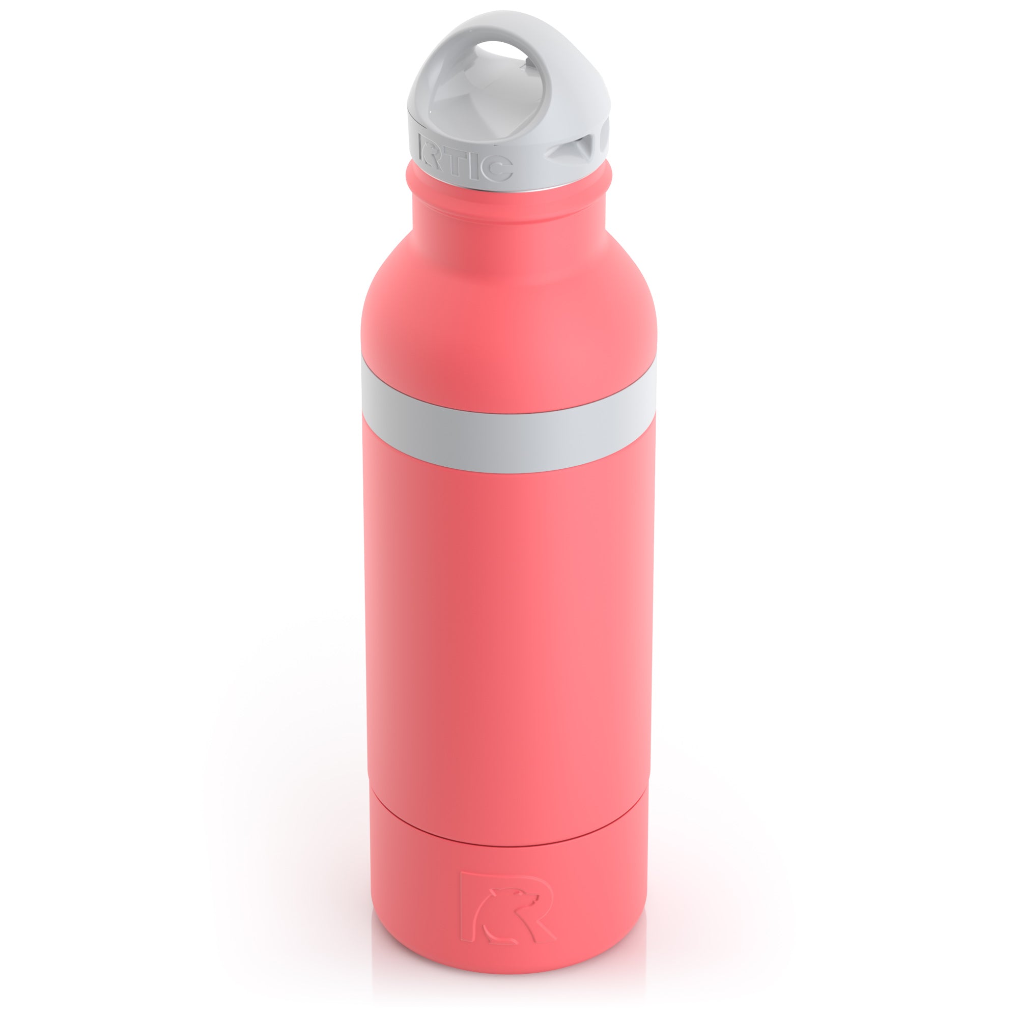 Custom Coral RTIC All-in-One Bottle Chiller, personalized by SanCanDo Swag in Argyle, TX