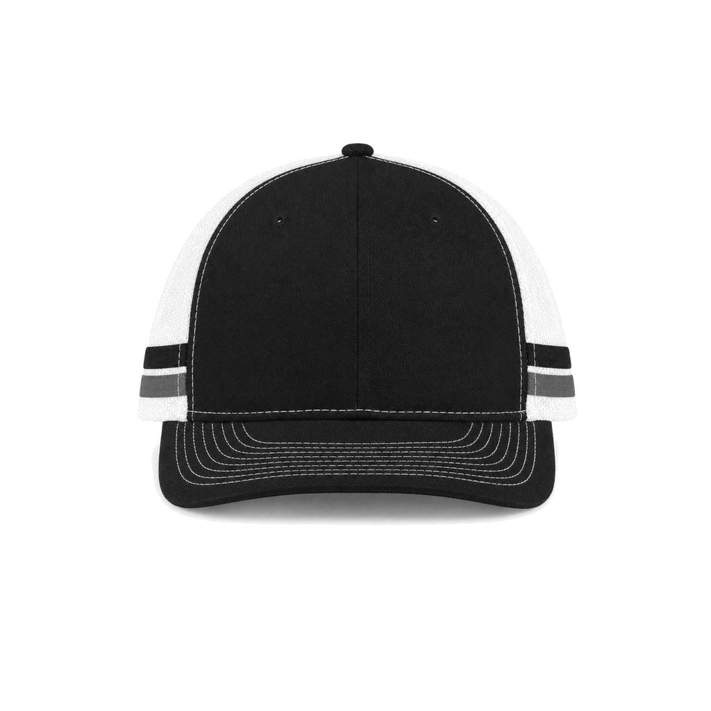 Black/ Grey Steel/ White | Front | hat_front