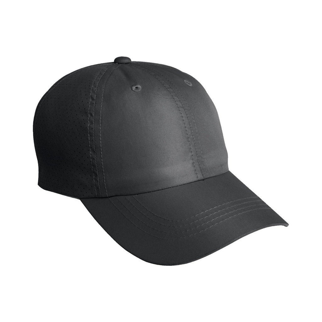 Custom Black Perforated Cap C821, personalized by SanCanDo Swag in Argyle, TX
