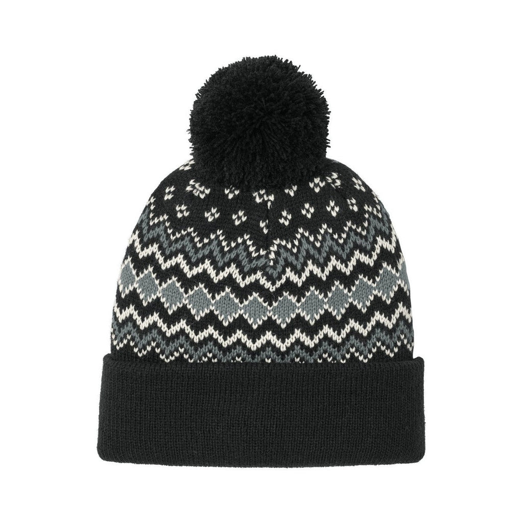 Deep Black/ Gusty Grey/ Marshmallow | Front | hat_front