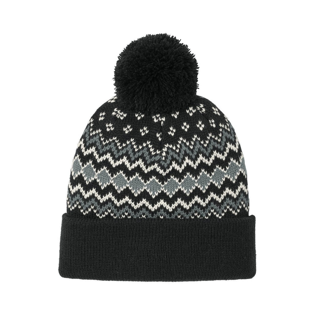 Deep Black/ Gusty Grey/ Marshmallow | Front | hat_front