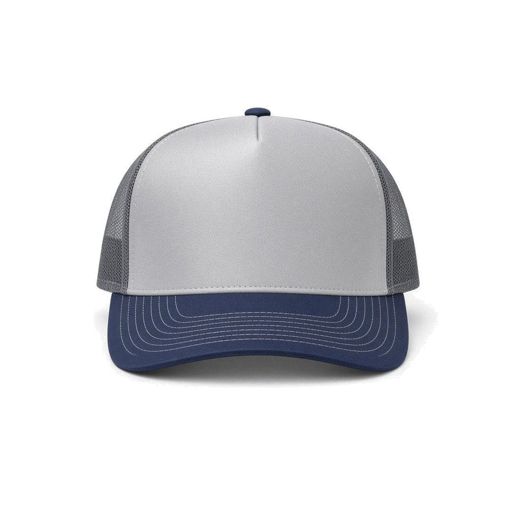 Chrome/ New Navy/ Charcoal | Front | hat_front