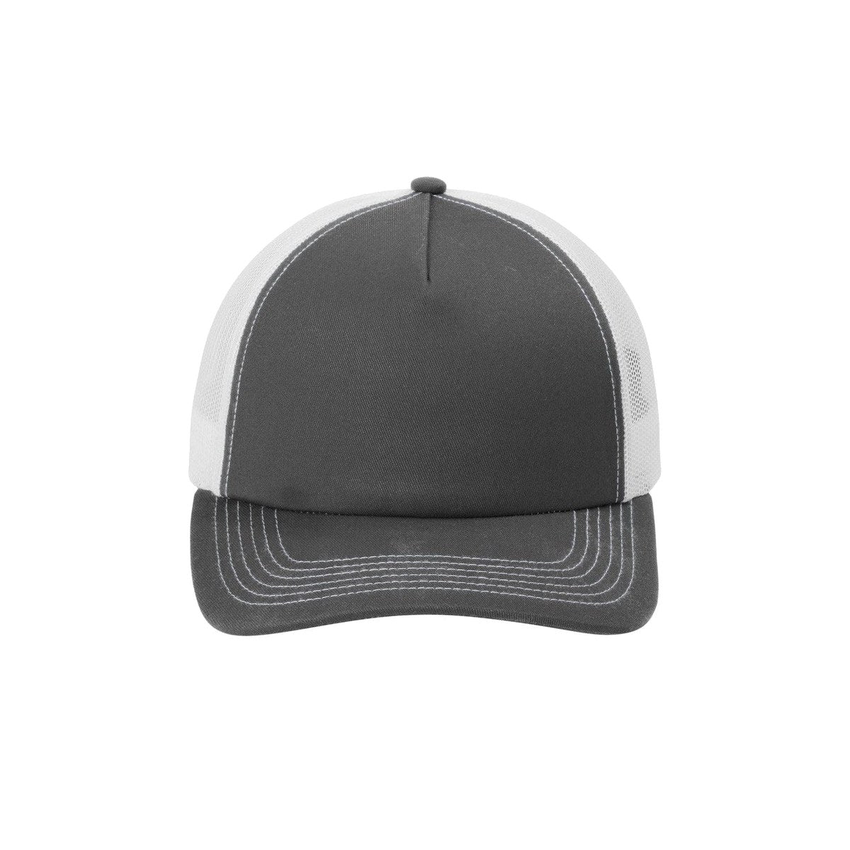Grey Steel/ White | Front | hat_front