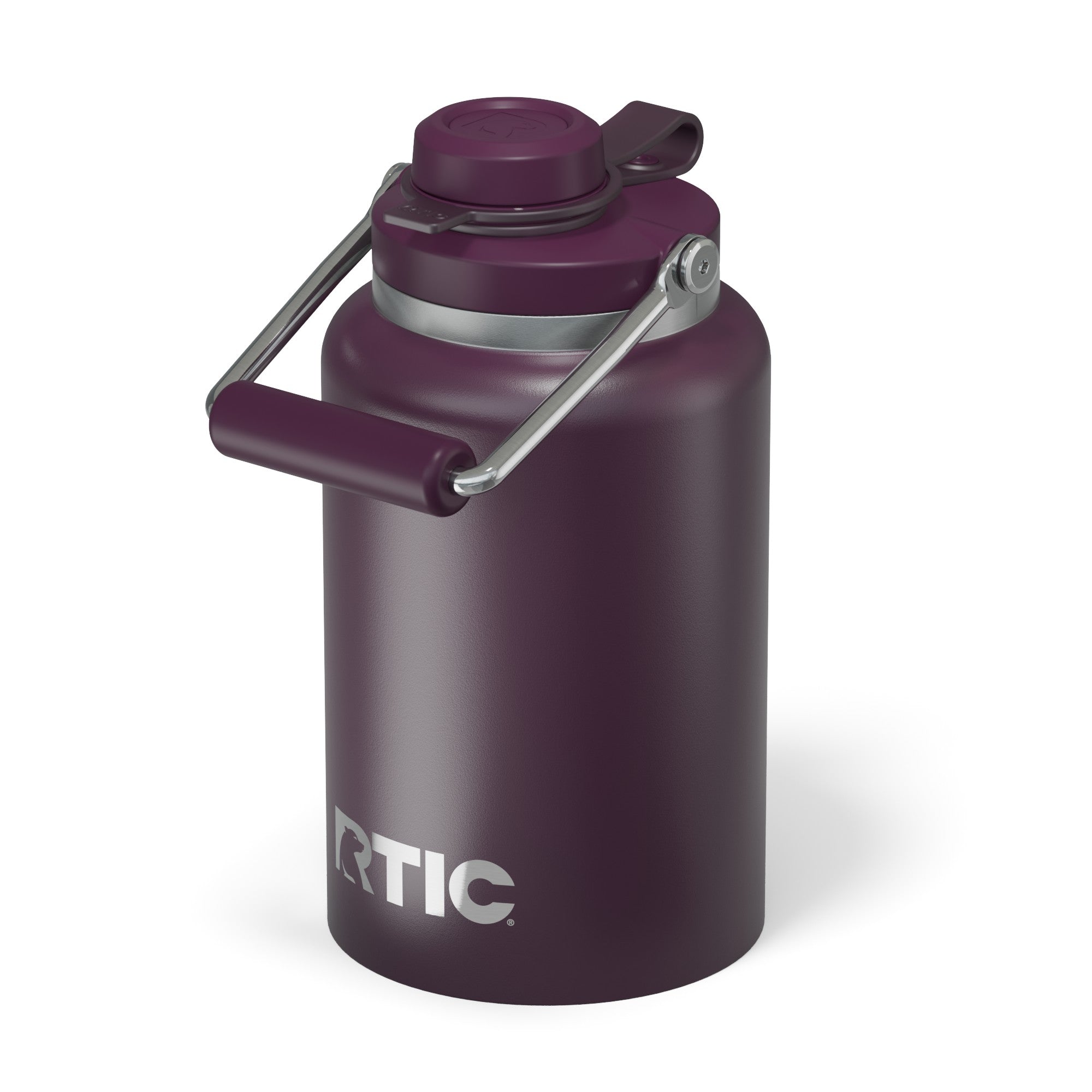 Custom Plum RTIC Half Gallon Outback Jug, personalized by SanCanDo Swag in Argyle, TX
