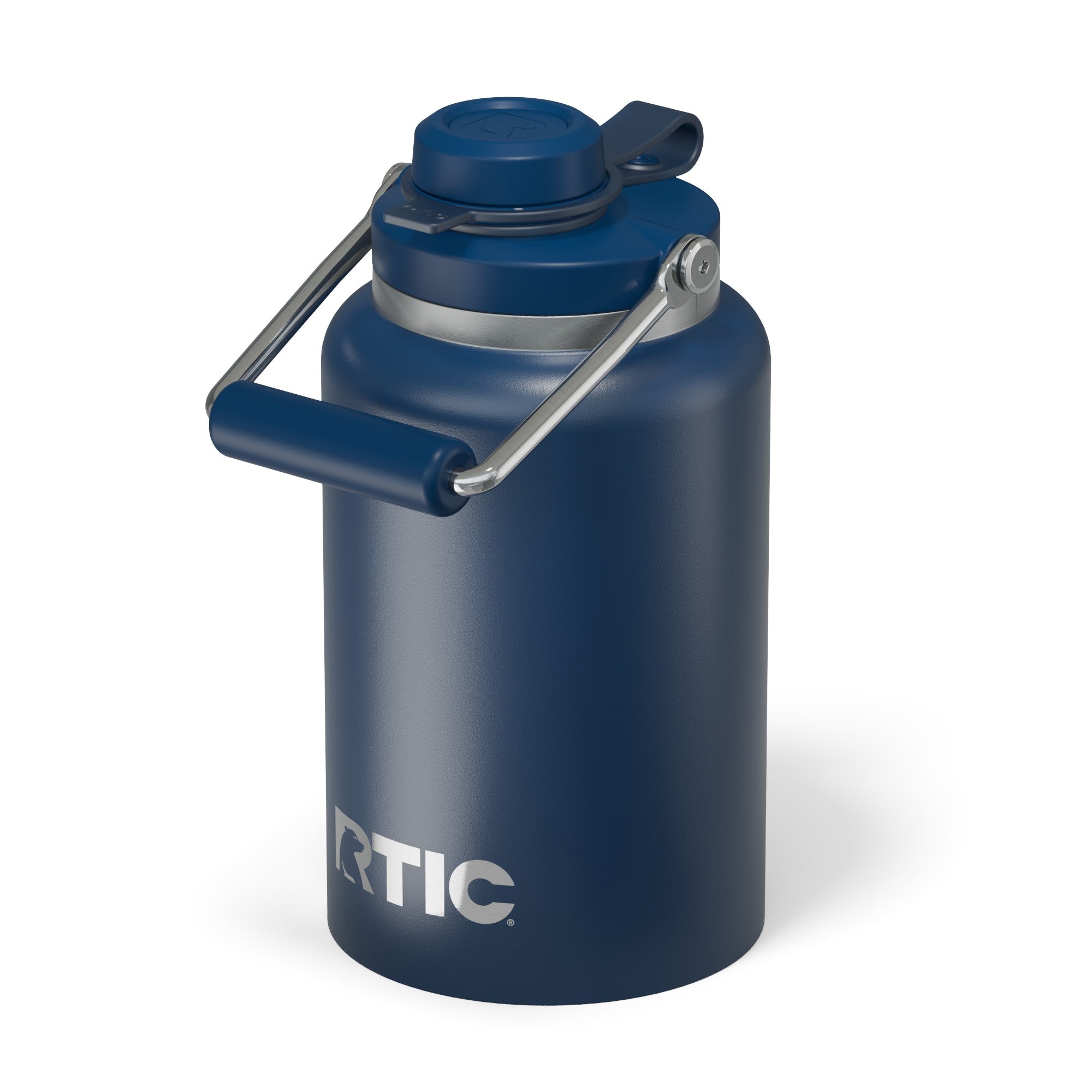 Custom Navy RTIC Half Gallon Outback Jug, personalized by SanCanDo Swag in Argyle, TX