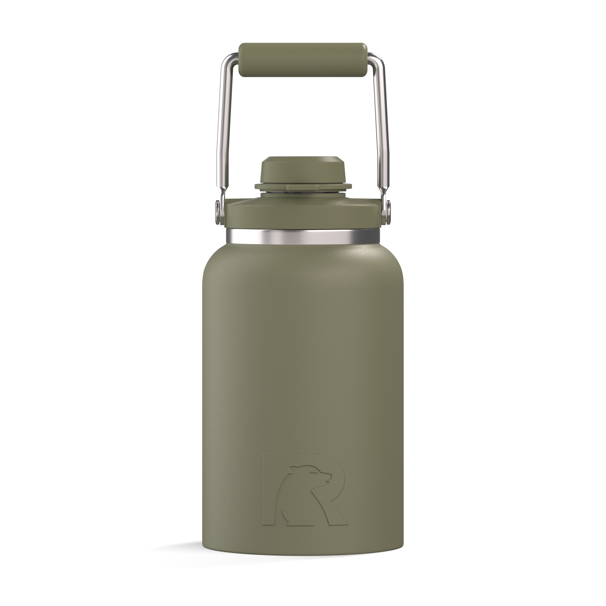Custom Olive RTIC Half Gallon Outback Jug, personalized by SanCanDo Swag in Argyle, TX