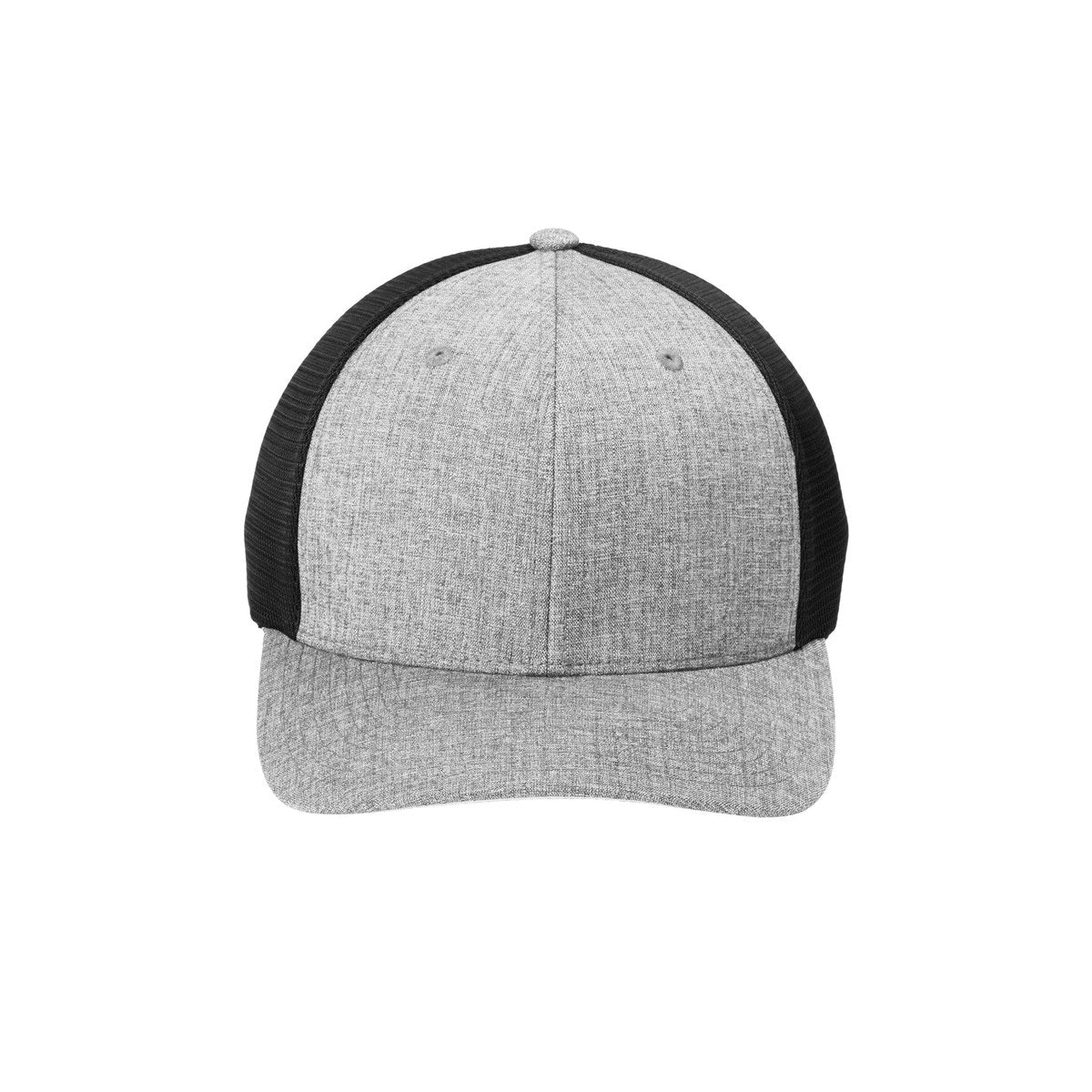Heather Silver/ Black | Front | hat_front