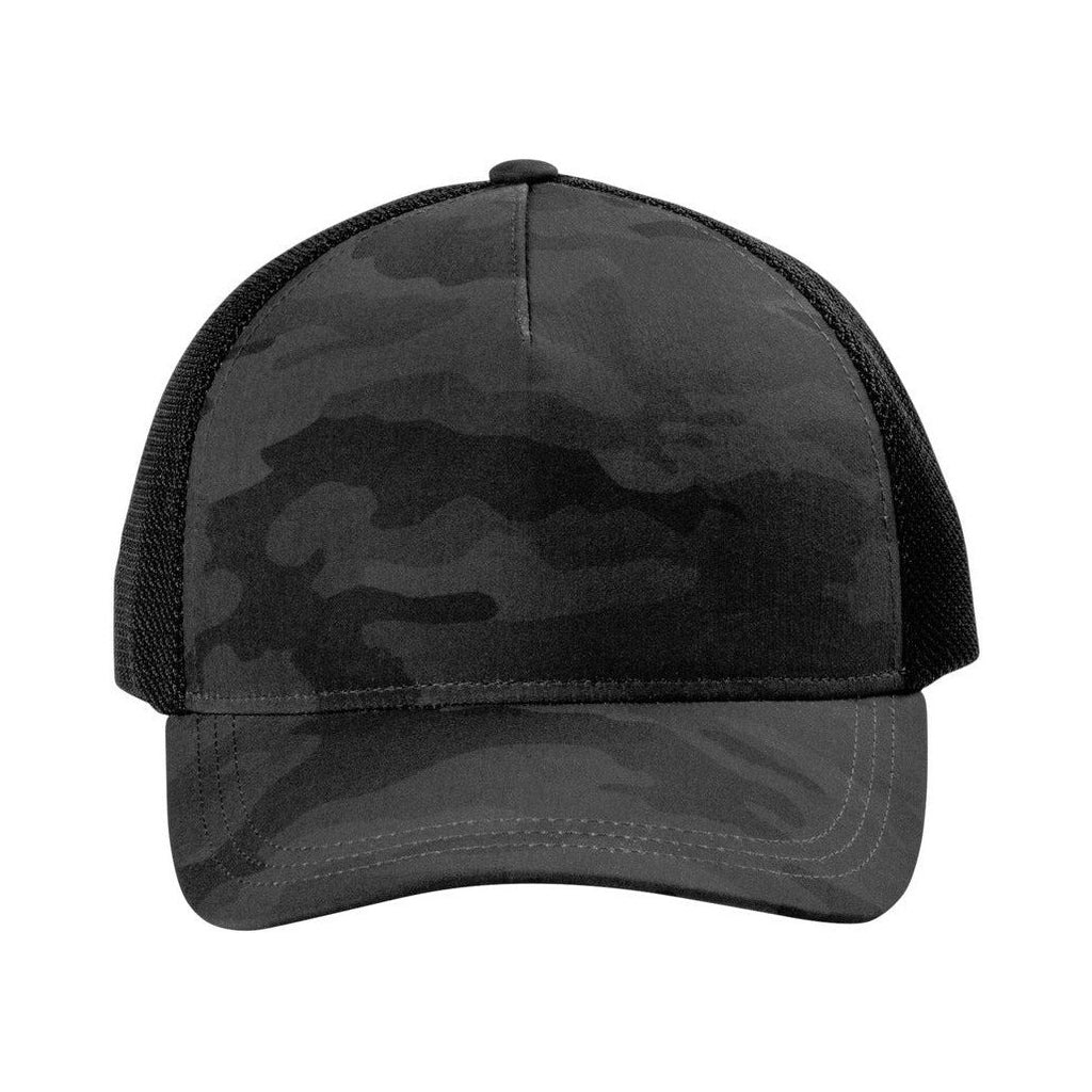 Custom Black Camo Fusion Trucker Cap OG603, personalized by SanCanDo Swag in Argyle, TX