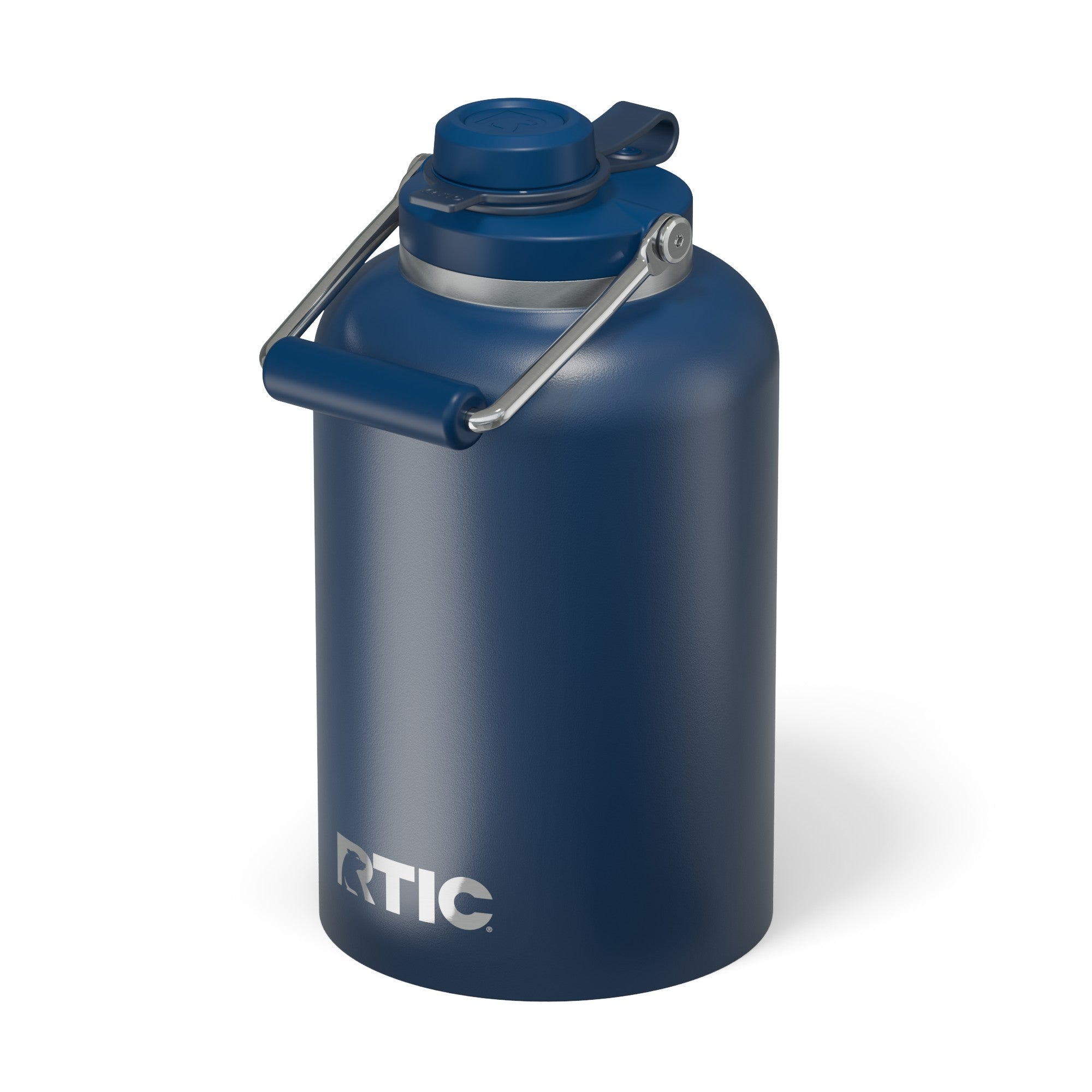 Custom Navy RTIC One Gallon Outback Jug, personalized by SanCanDo Swag in Argyle, TX