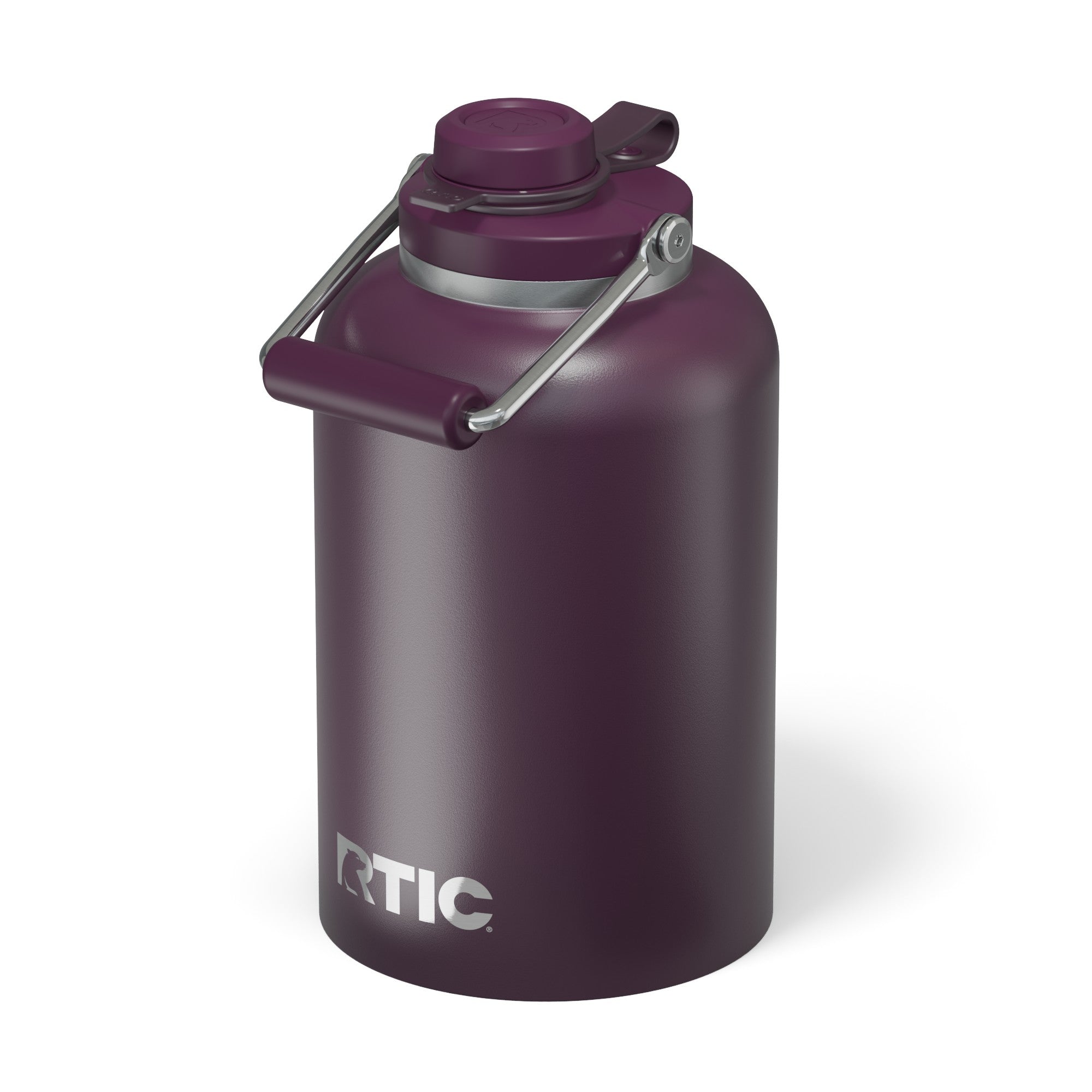 Custom Plum RTIC One Gallon Outback Jug, personalized by SanCanDo Swag in Argyle, TX