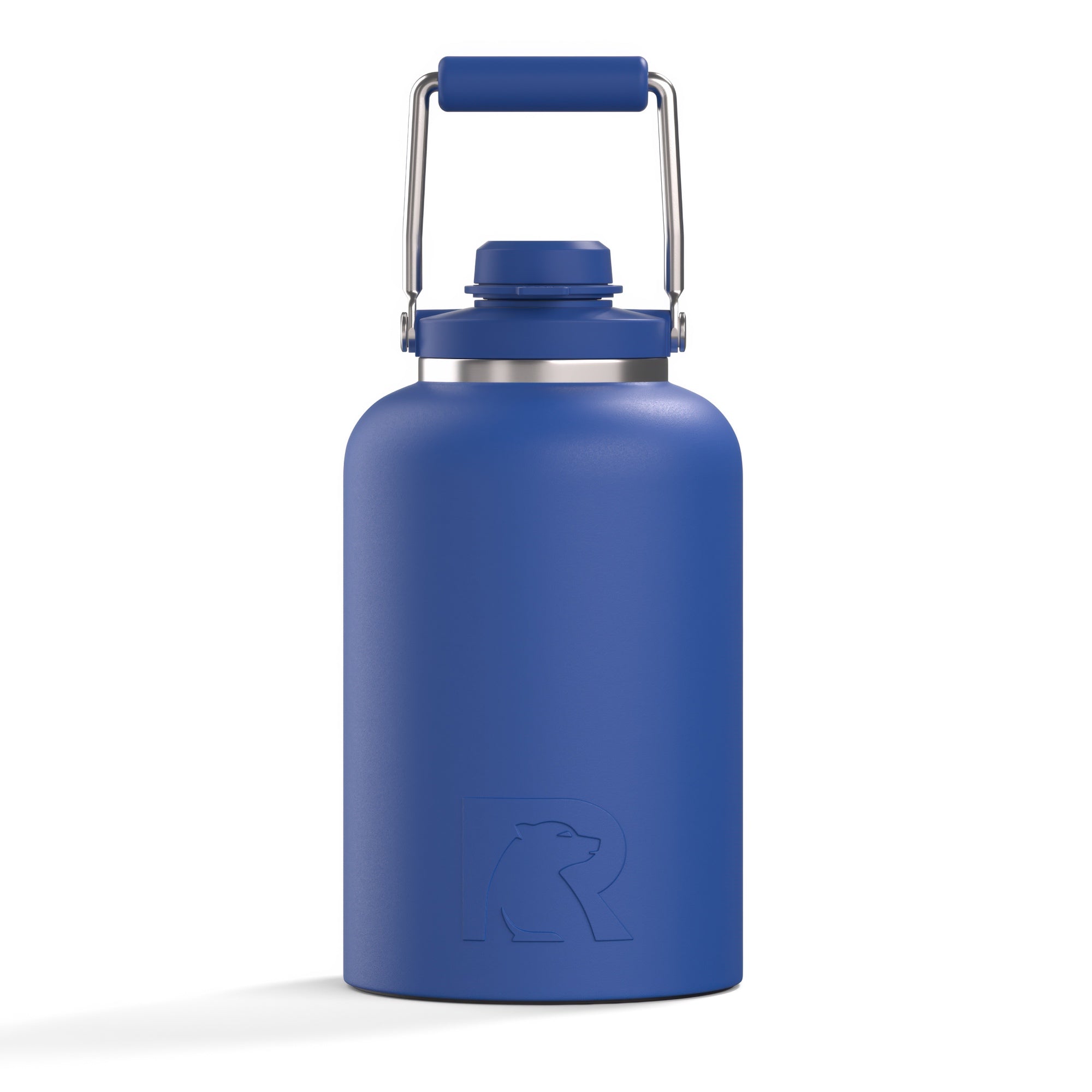 Custom Cobalt RTIC One Gallon Outback Jug, personalized by SanCanDo Swag in Argyle, TX