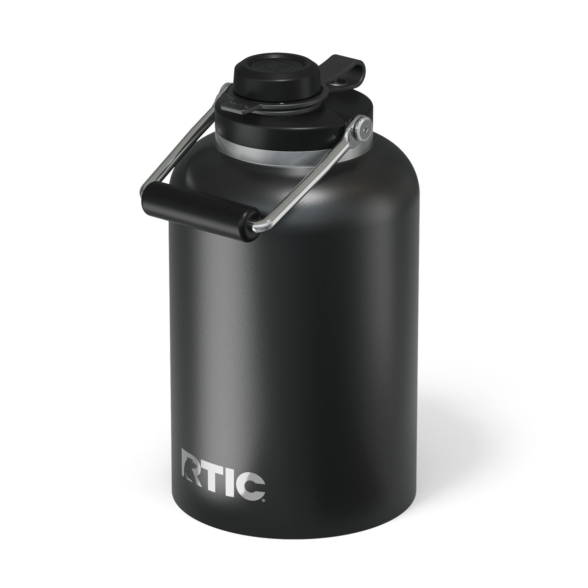 Custom RTIC One Gallon Outback Jug in Black, personalized by SanCanDo Swag in Argyle, TX